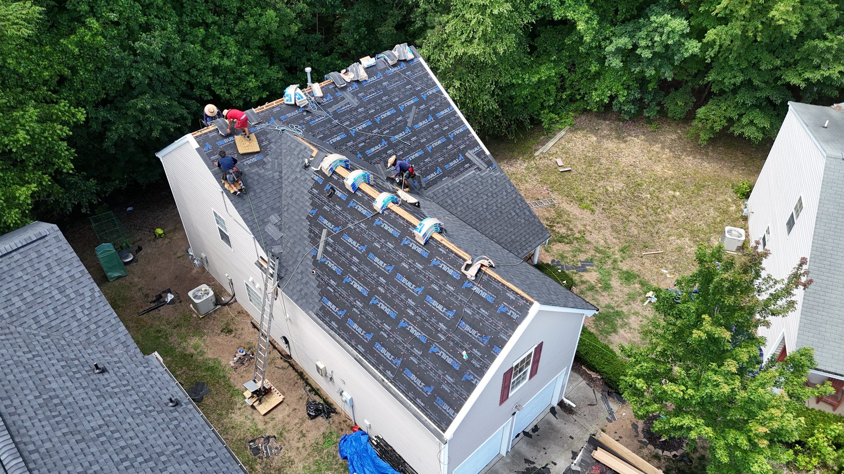 Roof replacement by hail damage by Just Brilliant Restoration JBR