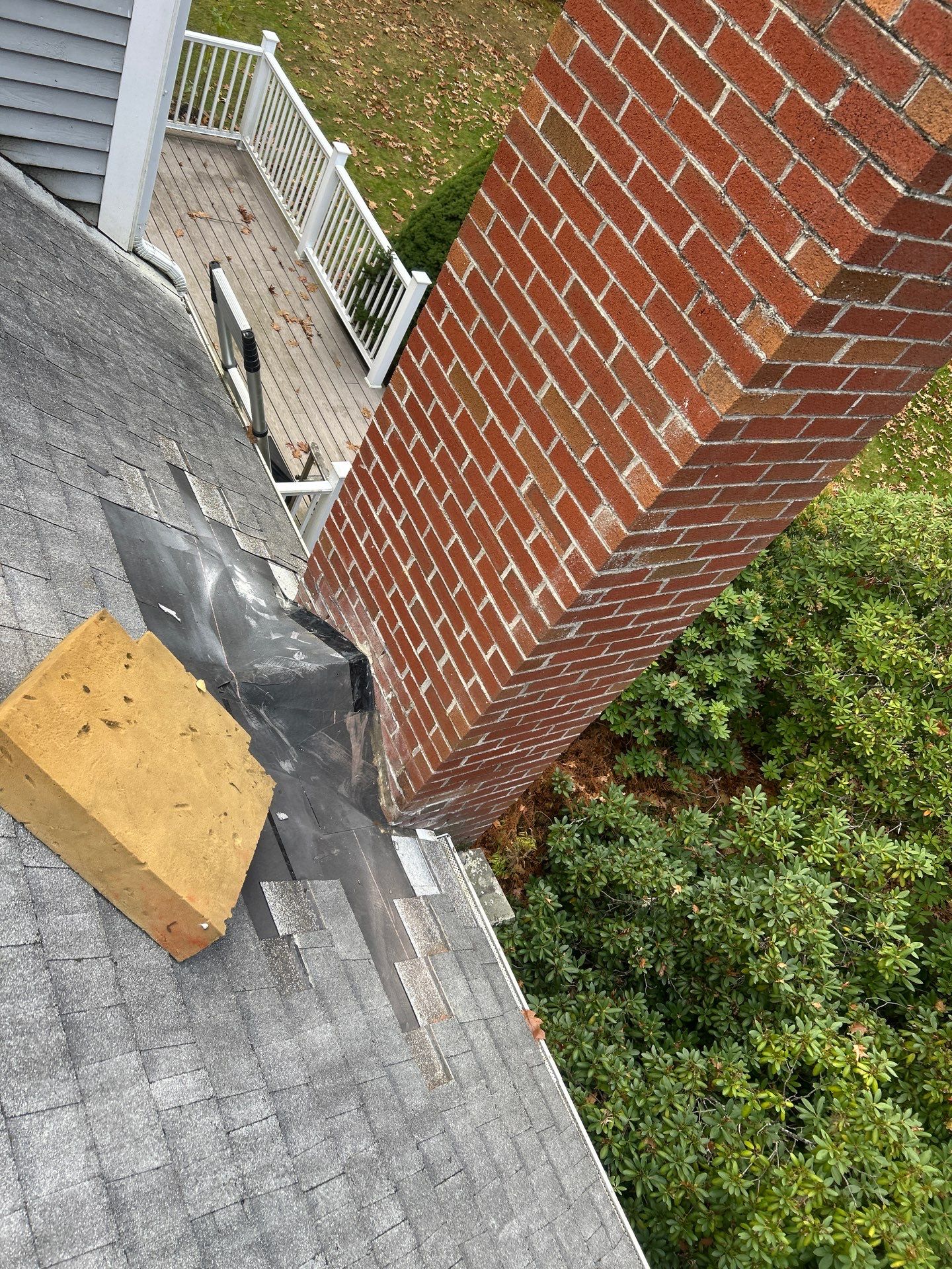 North Andover Chimney Flashing Repair with Lead Installation by Mighty Dog Roofing of Greater Middlesex County