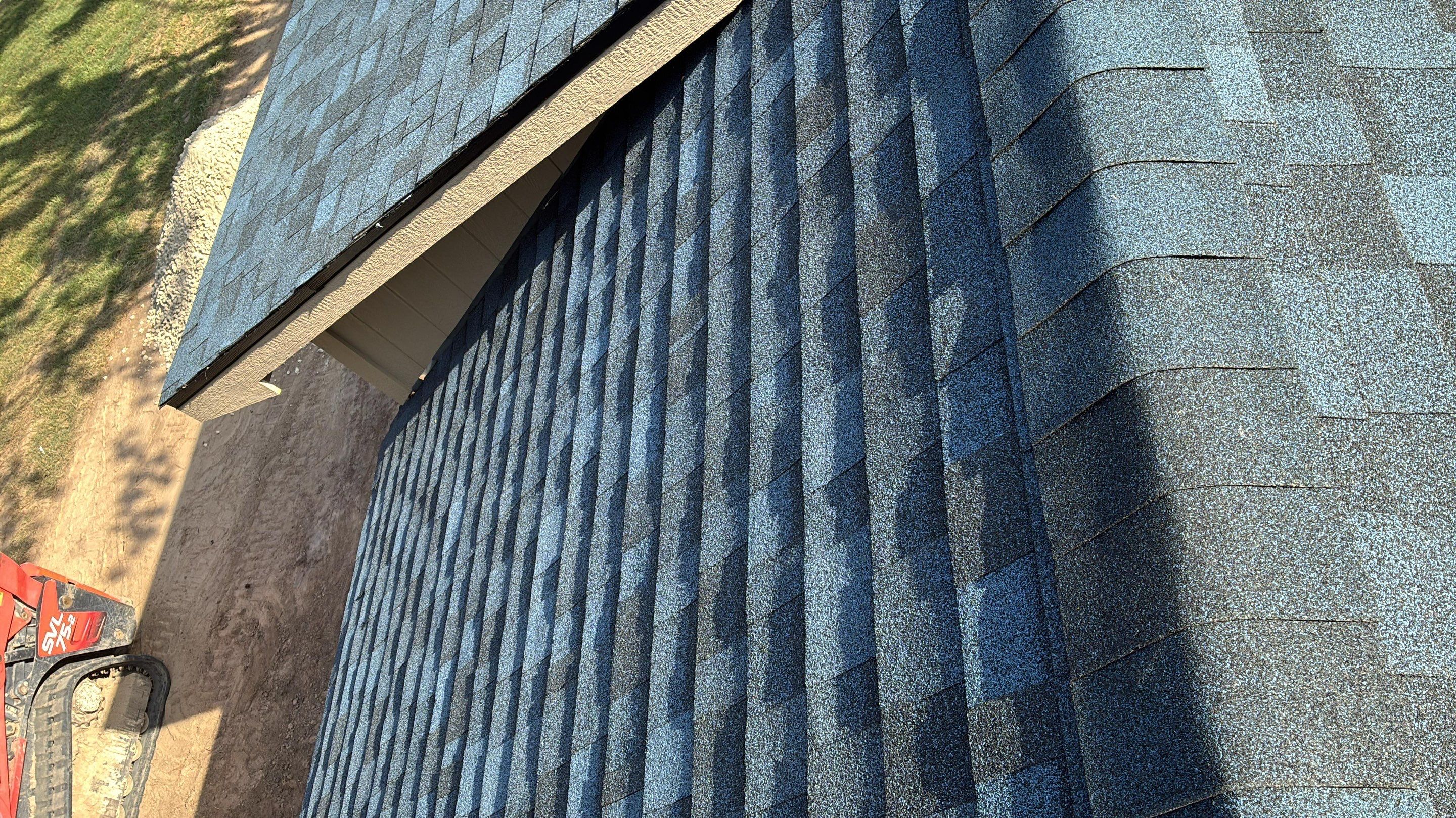 Black and Blue New Roof by Berry Good Roofing
