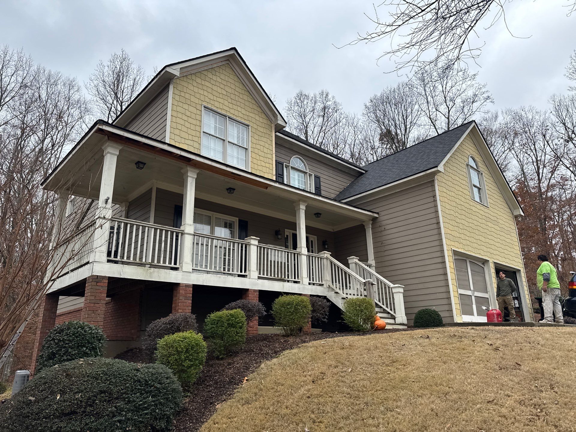 Exterior Painting and Trim Transformation in Acworth Georgia by Swift Home Renovations