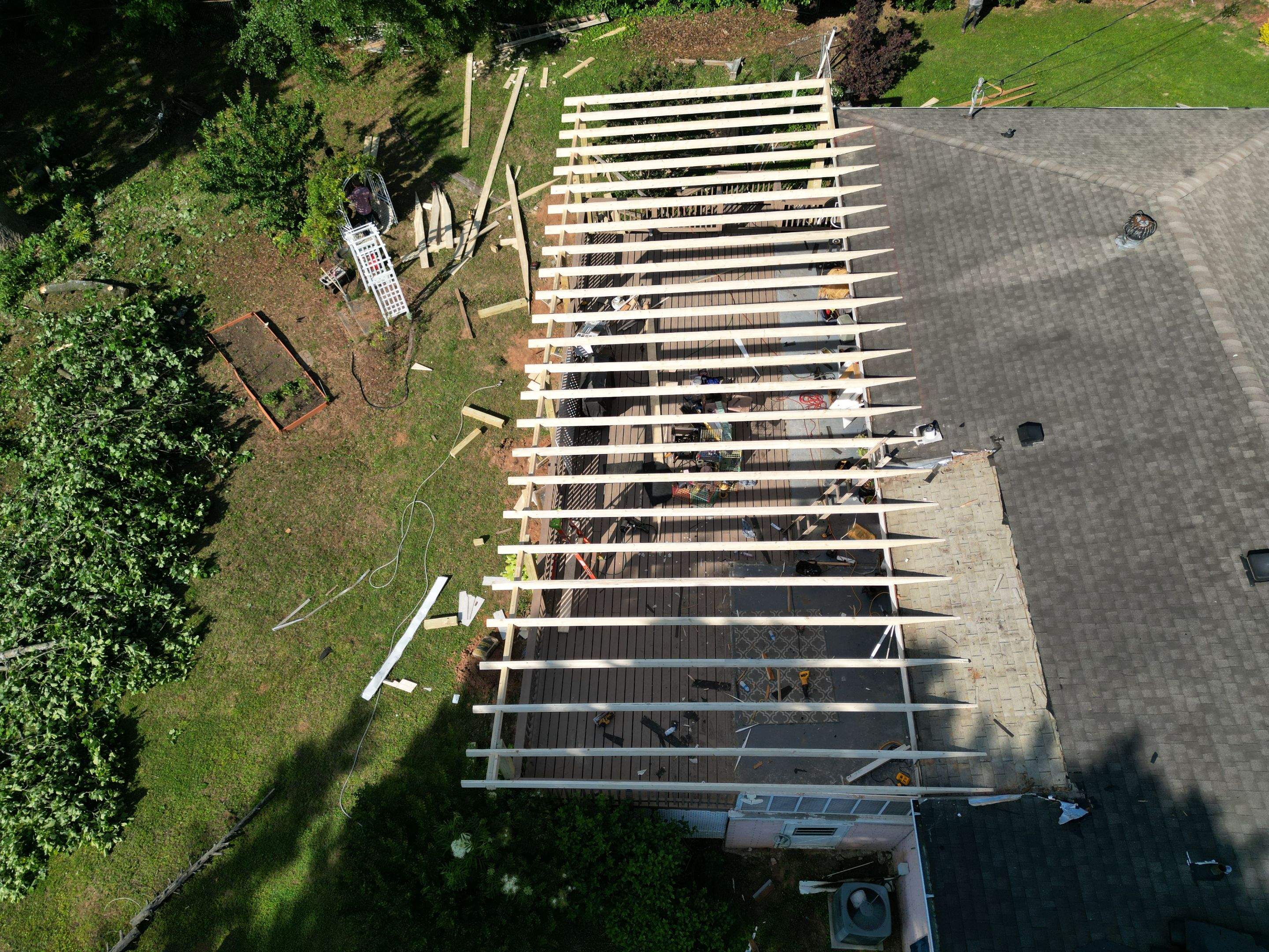 Cover porch by Deerfield Roofing LLC