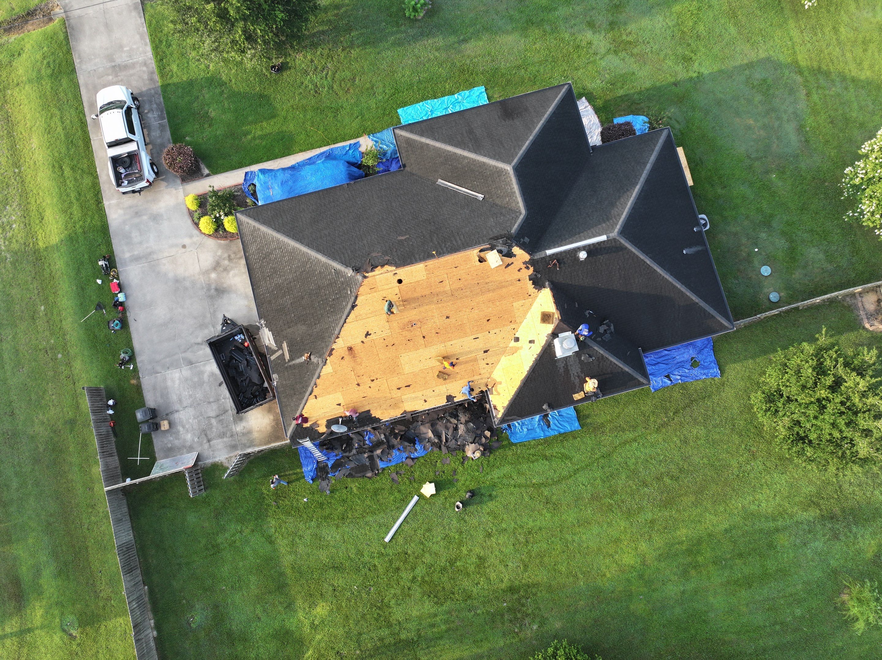 Residential Roof Replacement using GAF HDZ - Weathered Wood by Elite Roofing LLC