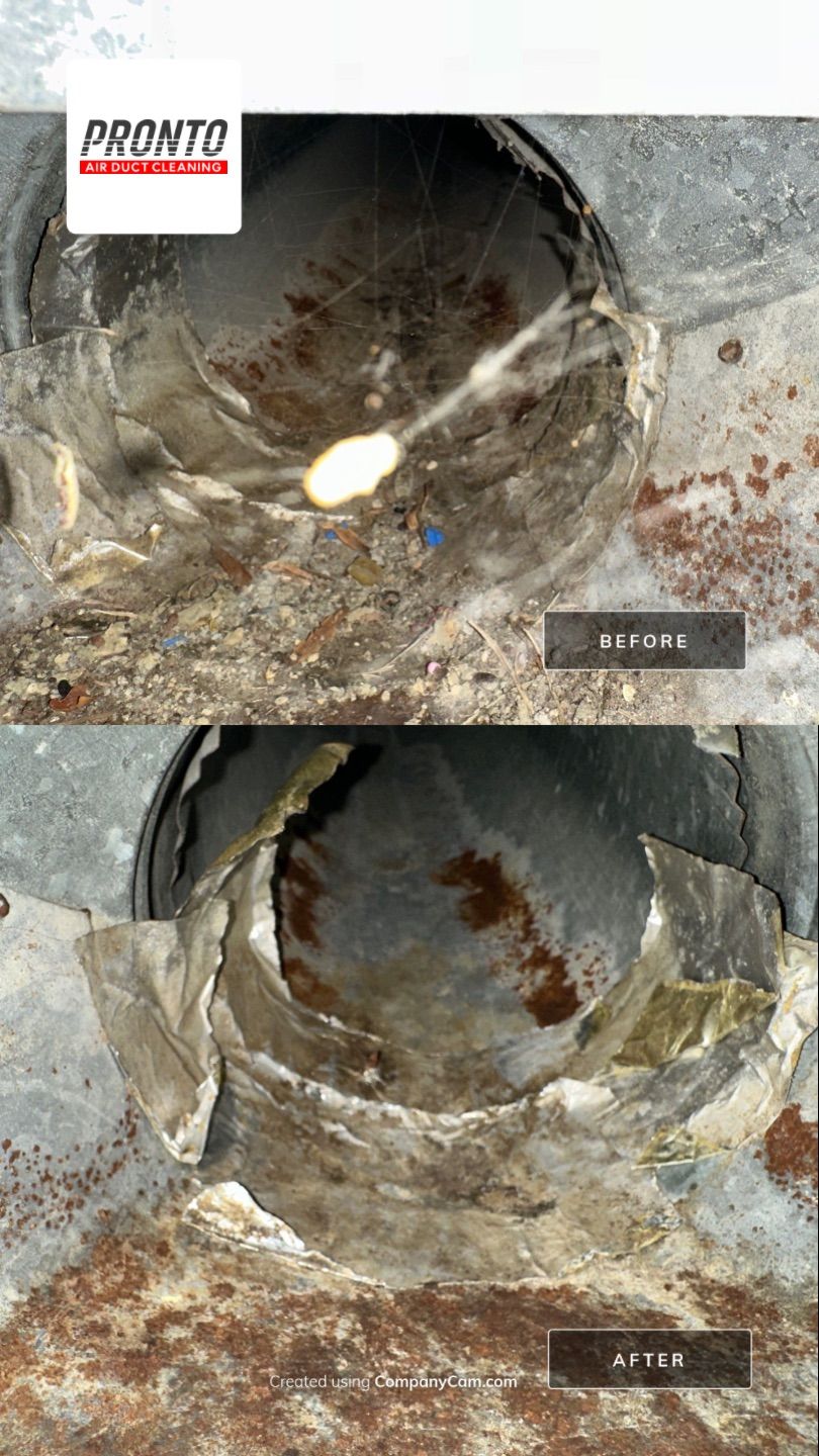 Air duct cleaning using Hypervac by Pronto Air Duct Cleaning