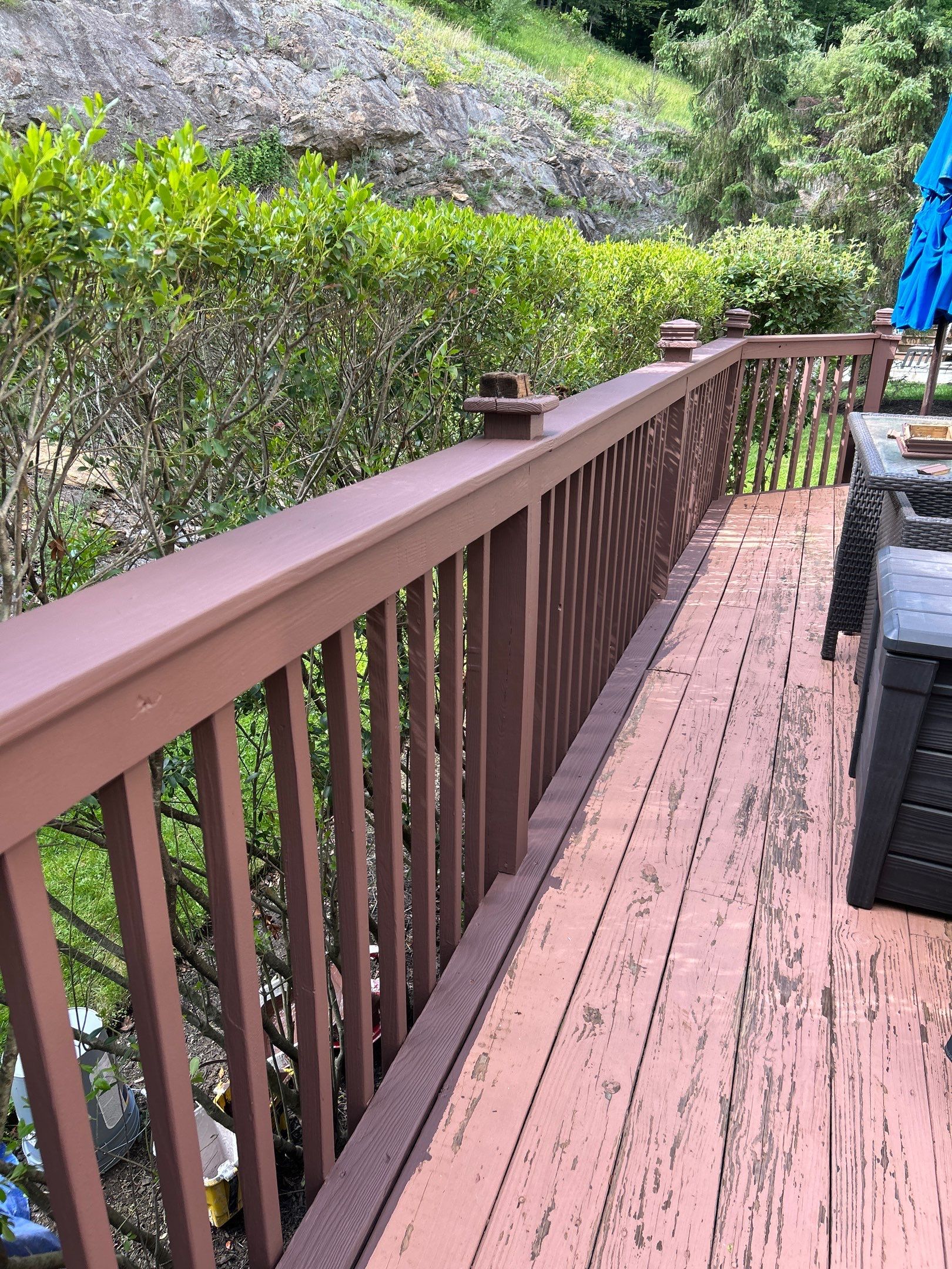 Wooden Deck Restoration in Oakland, New Jersey by Spectrum Painting, LLC