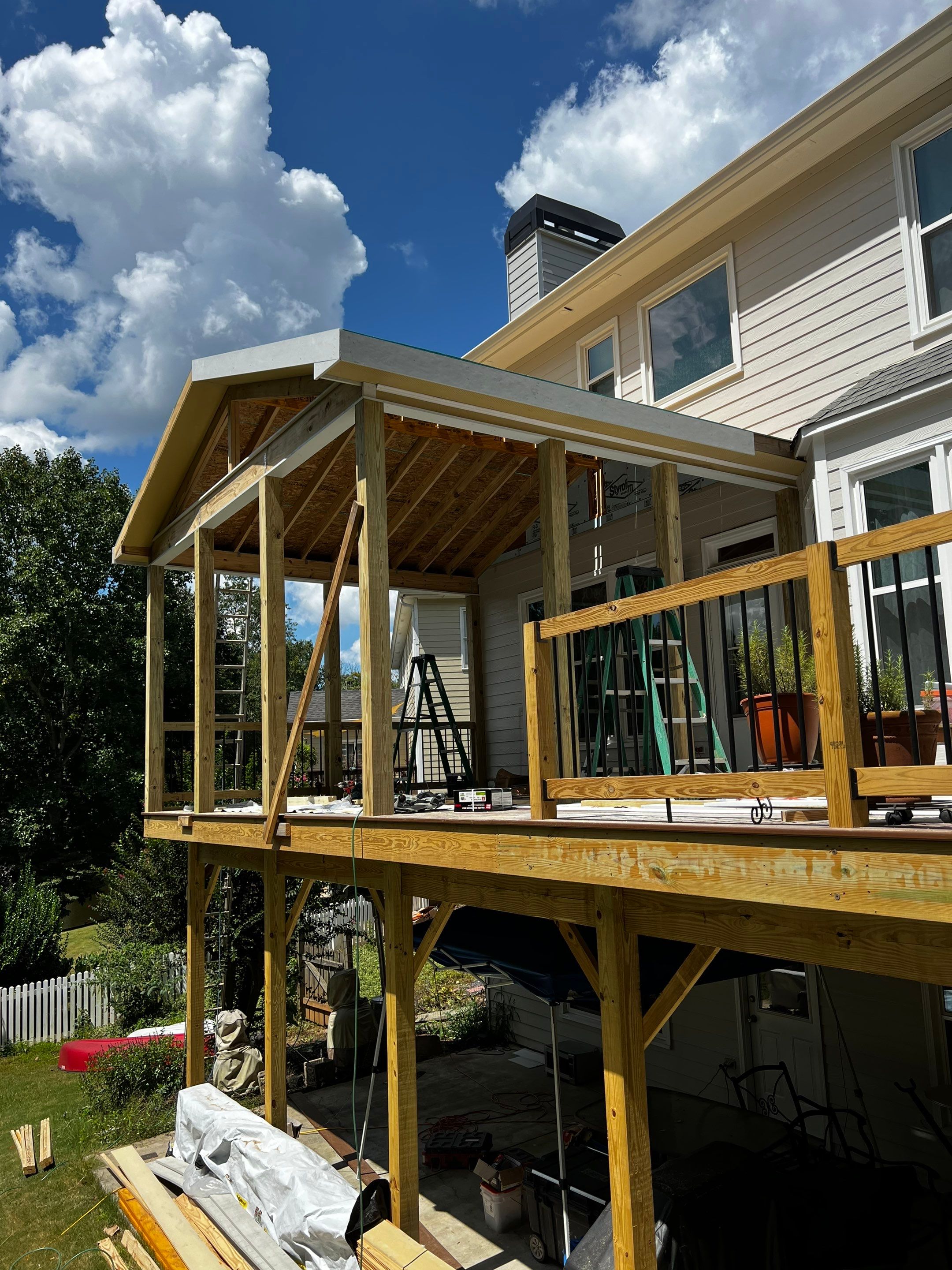Custom Elevated Deck and Screened Porch Addition in Acworth by Swift Home Renovations