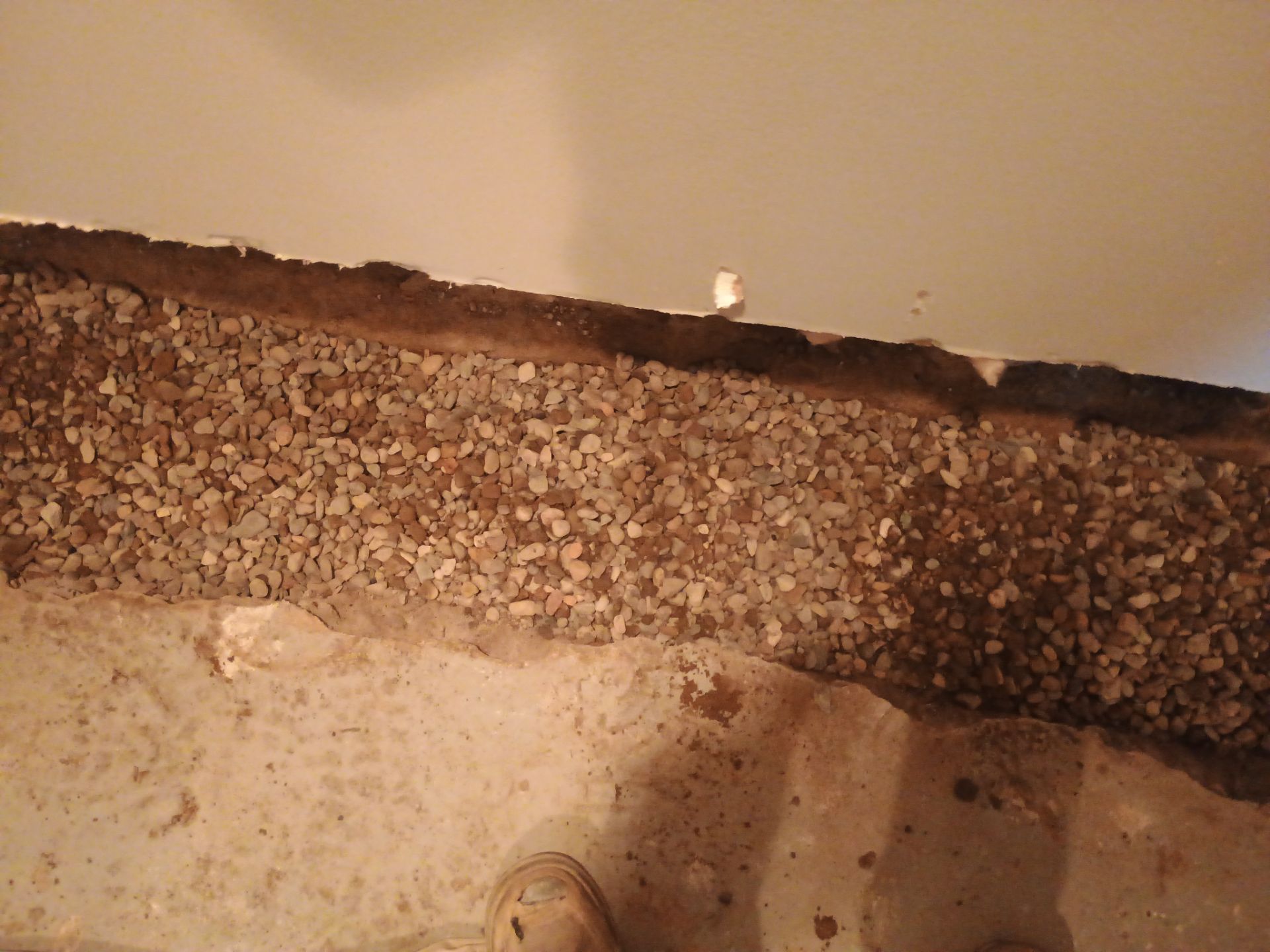 Interior Drain Tile in a Finished South Minneapolis Basement by Waterproofing Northeast