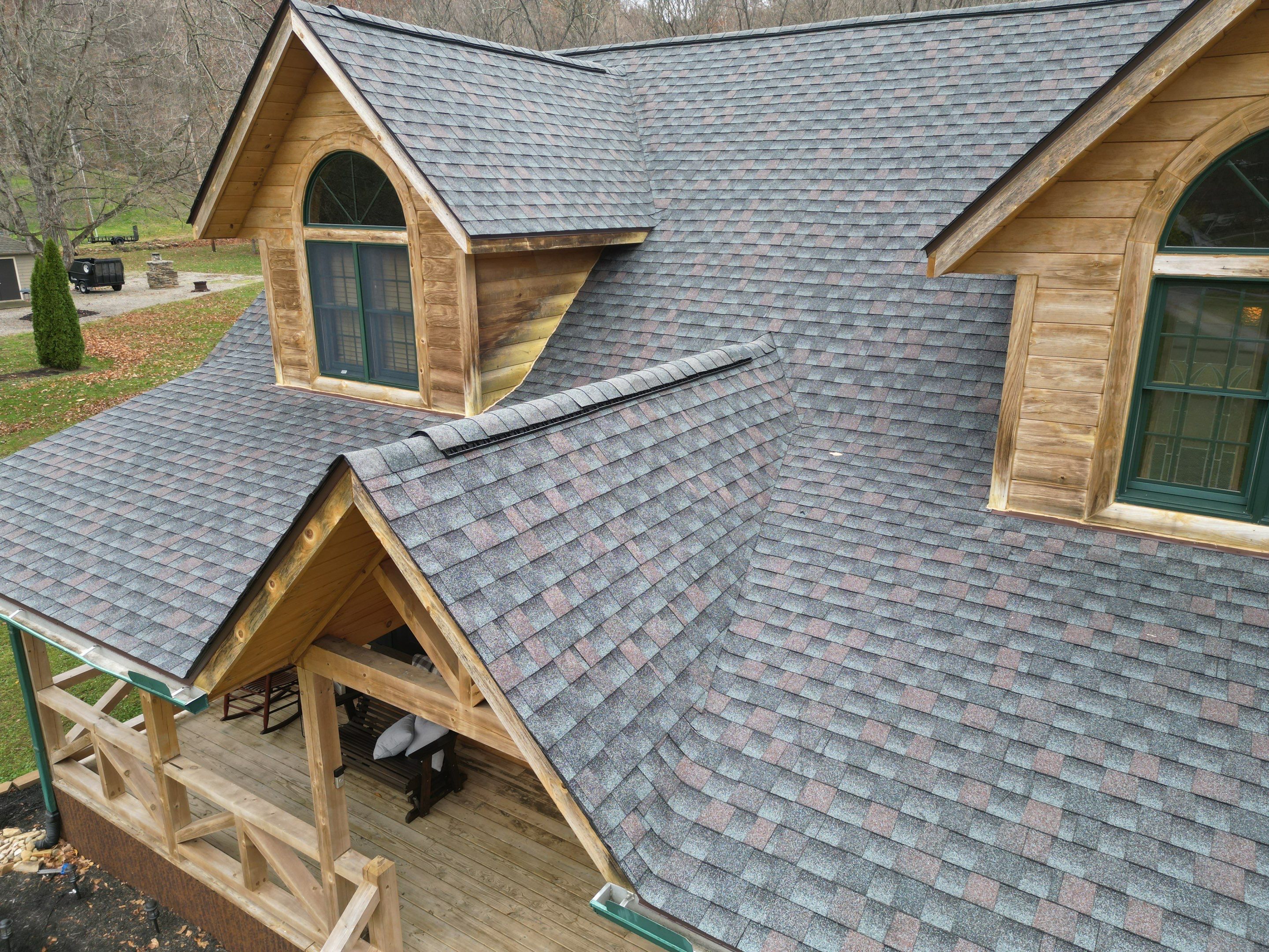 Residential Roofing Installation using Timberline HDZ Shingles - Williamsburg Slate by RoofX 