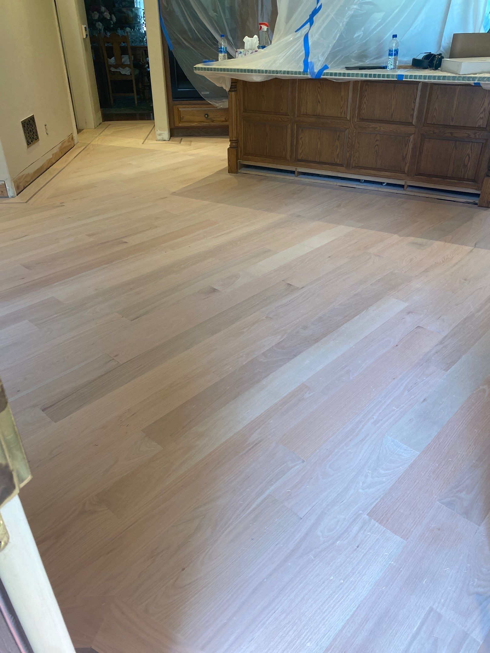 Flood damaged floor repair by Footprints Floors South Sacramento