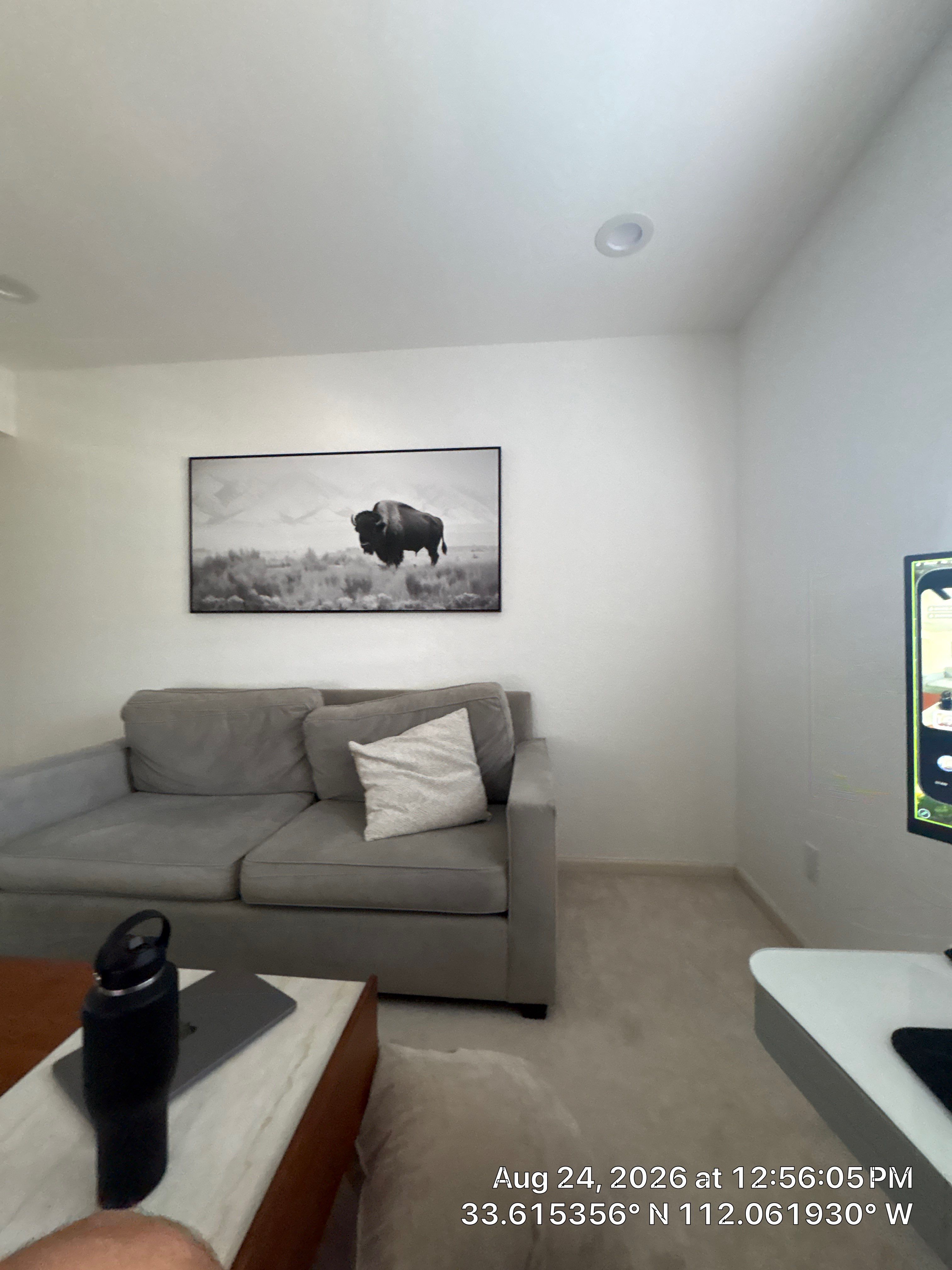 Home Office Renovation Featuring Custom Accent Wall in Phoenix by CompanyCam Sales Demo