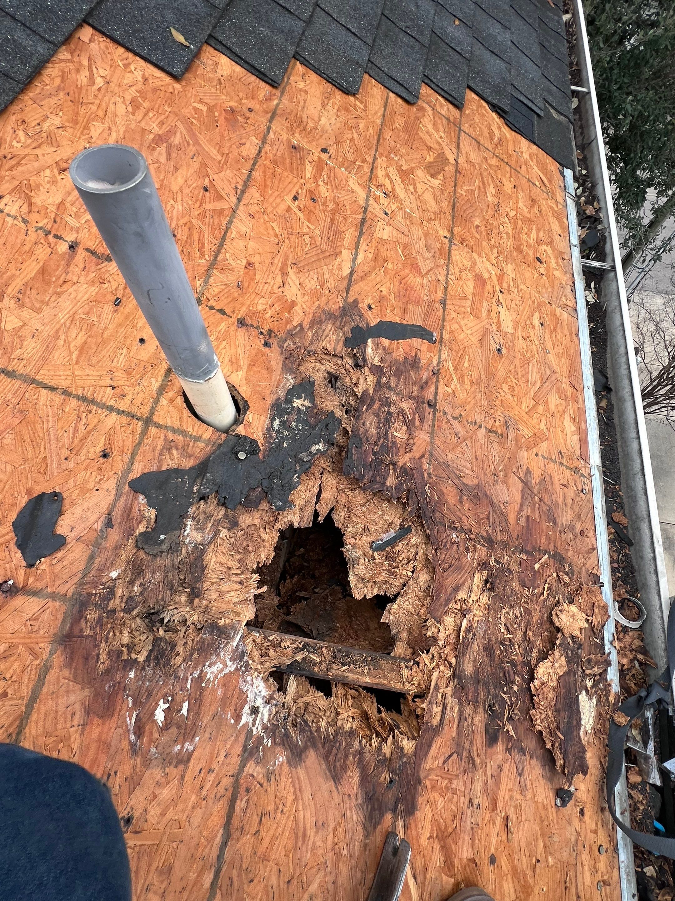 Hail Damage using Owen's Corning Duration (Lifetime) Shingles by Roof Repair Company