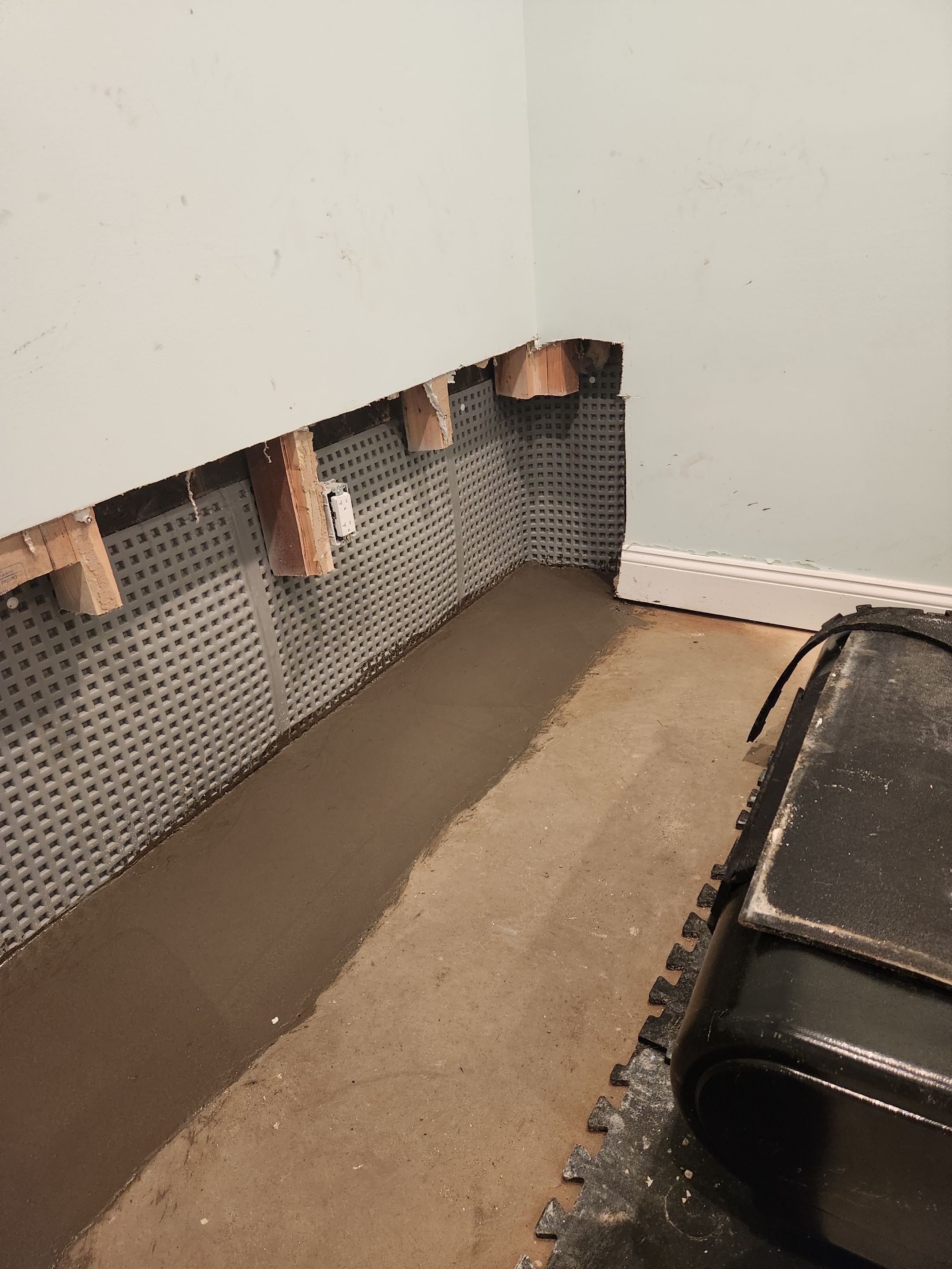 Interior French Drain Madison NJ by Pure Service Pro, LLC 