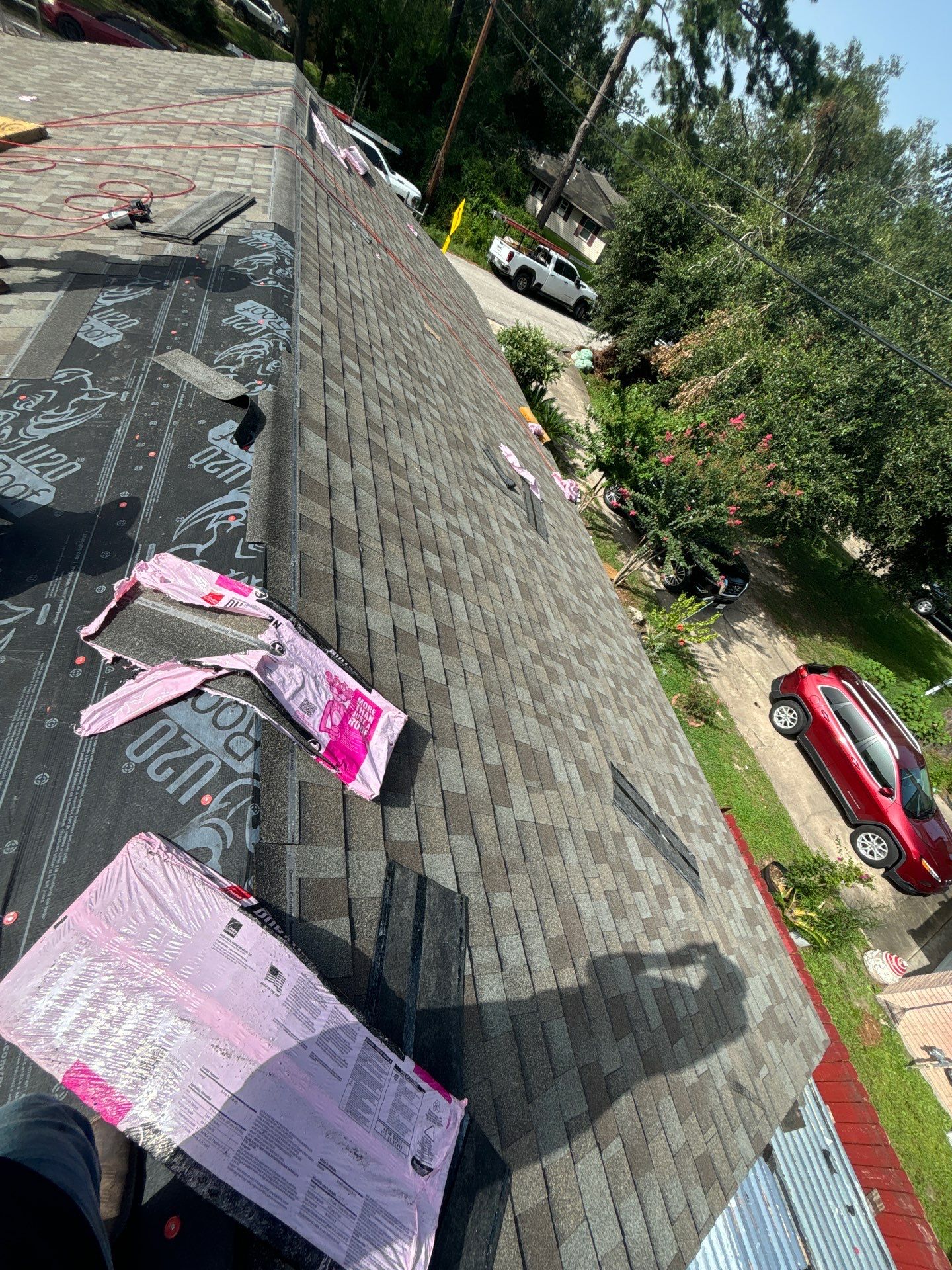 Residential Roofing Installation using Owen's Corning Duration (Lifetime) Shingles by Roof Repair Company