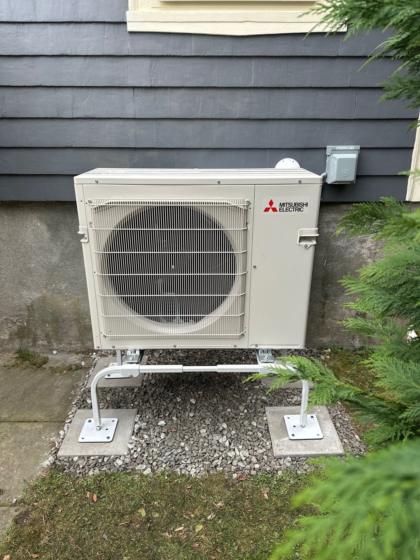 Mitsubishi 6 zone ductless installation  by Ocean State Air Solutions