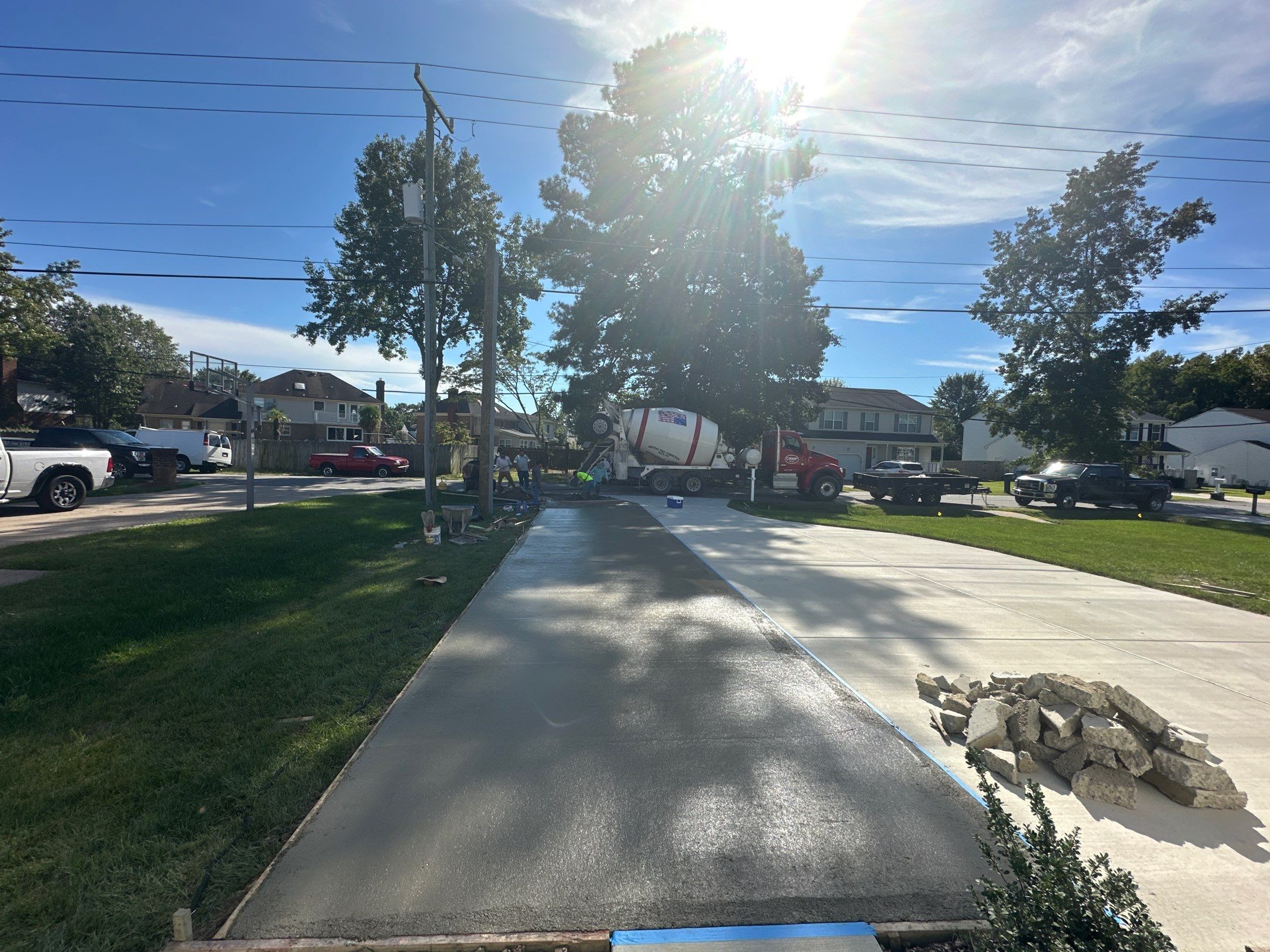 Project in Virginia Beach by Sam The Concrete Man Virginia Beach