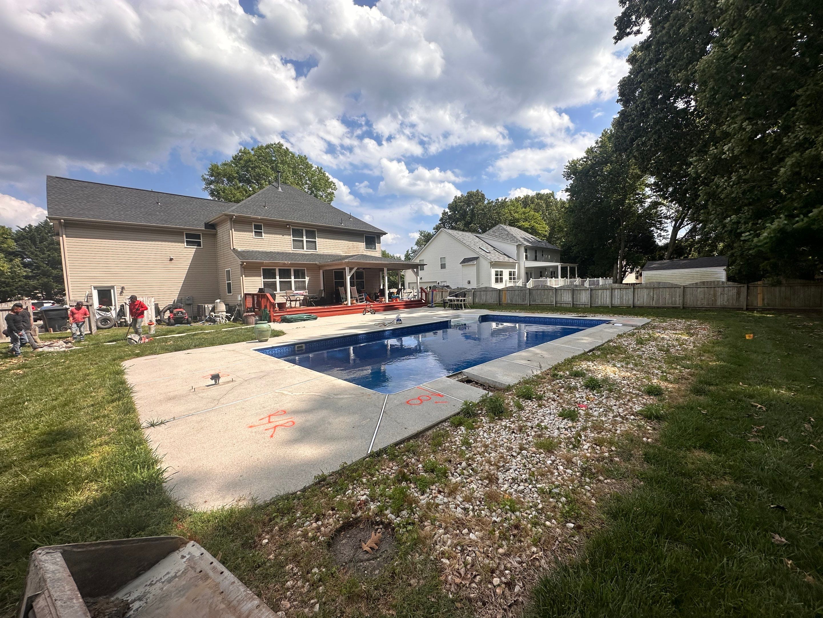 Project in Virginia Beach by Sam The Concrete Man Virginia Beach