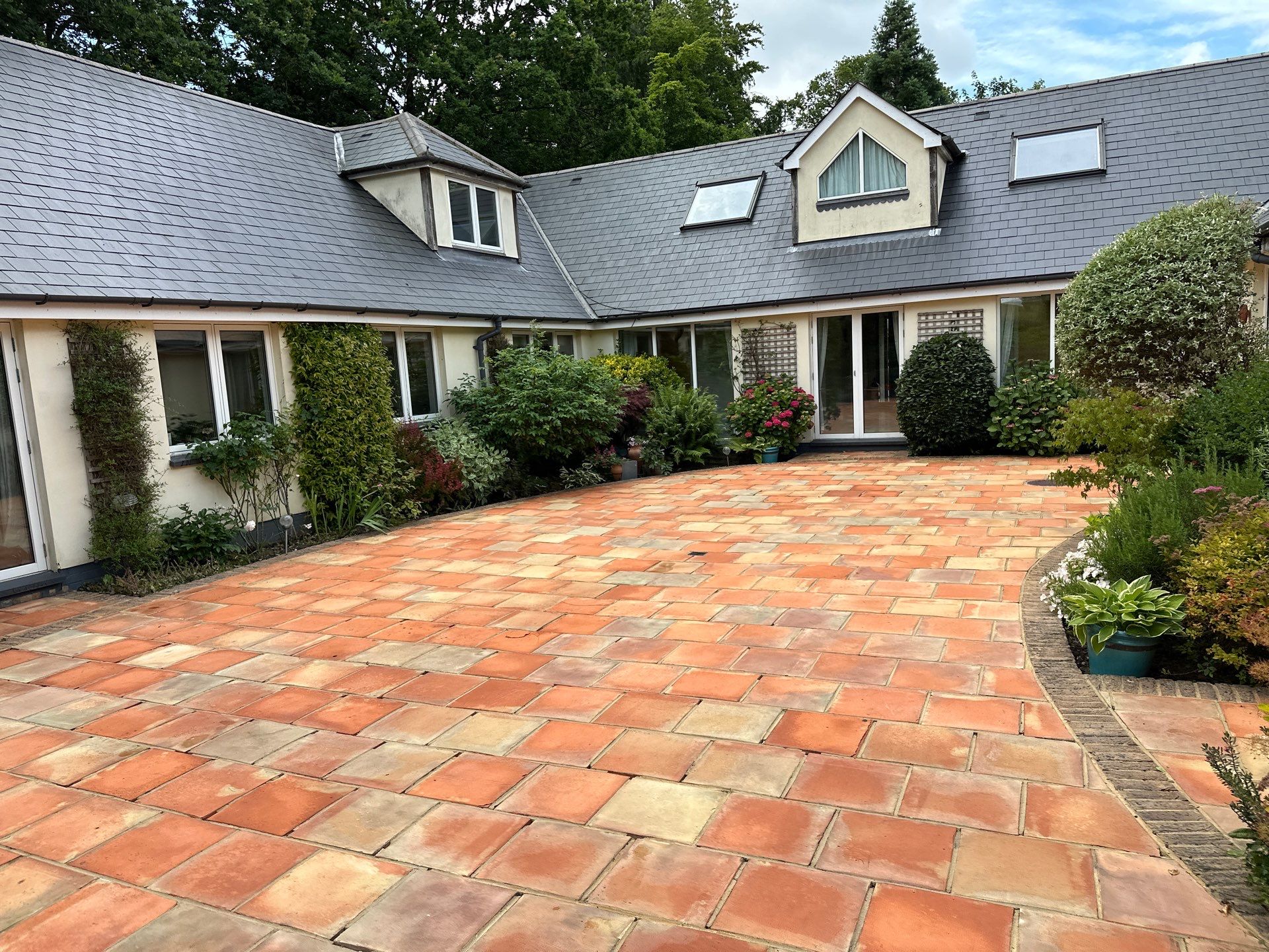 Roof and Patio Cleaning using Honda 15lpm Low Pressure Washing Machine by Ges Exterior Cleaning ltd