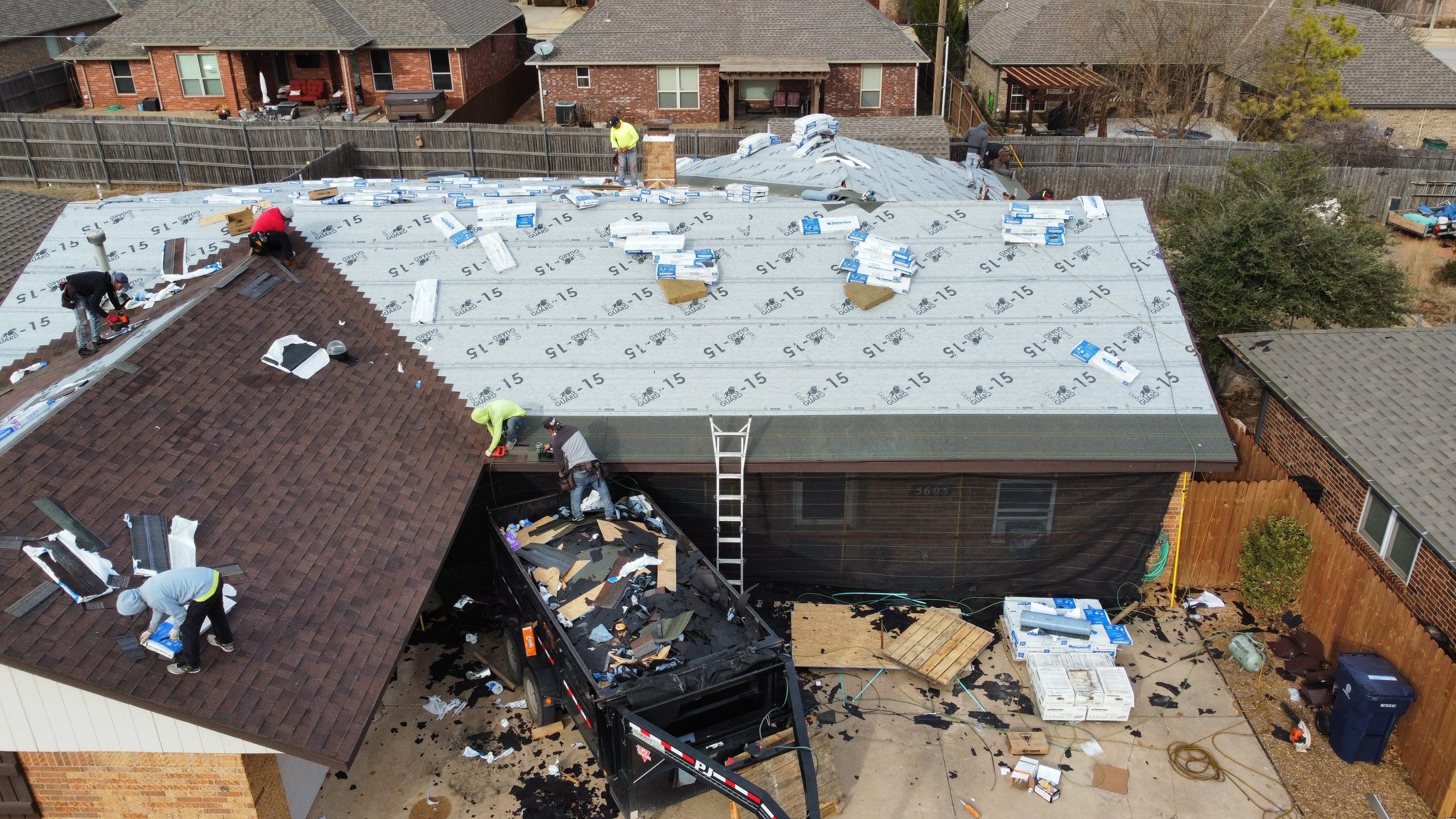 Malarkey Class 3 Antique brown install by Icon Roofing And Construction 