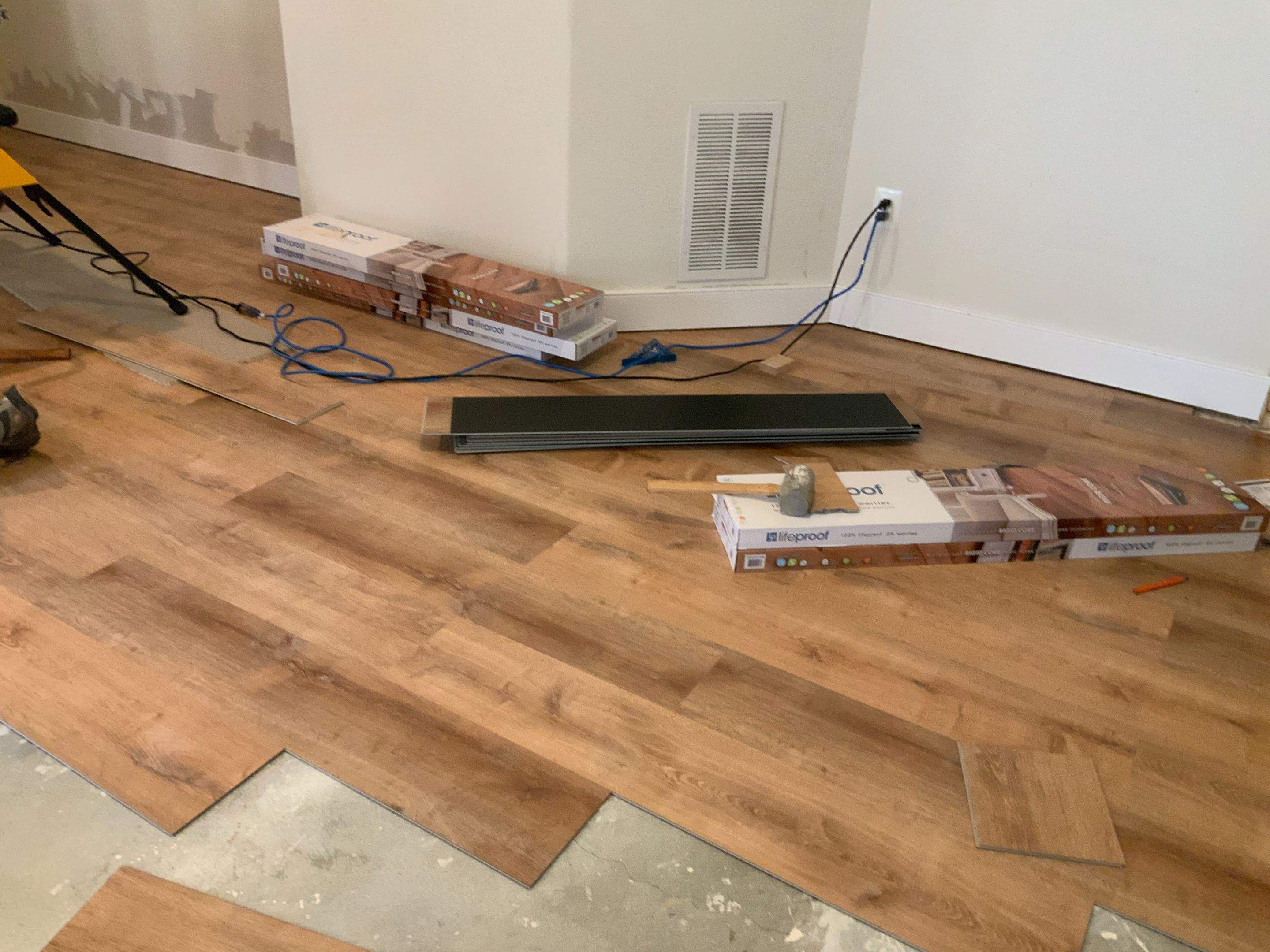 Flooring Installation using Laminate floors Installtion  by Alpha Design Services