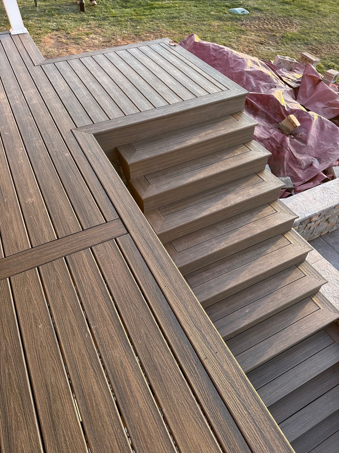 Covered Deck Addition With Custom Gable Roof in Tower City by Esh Builders