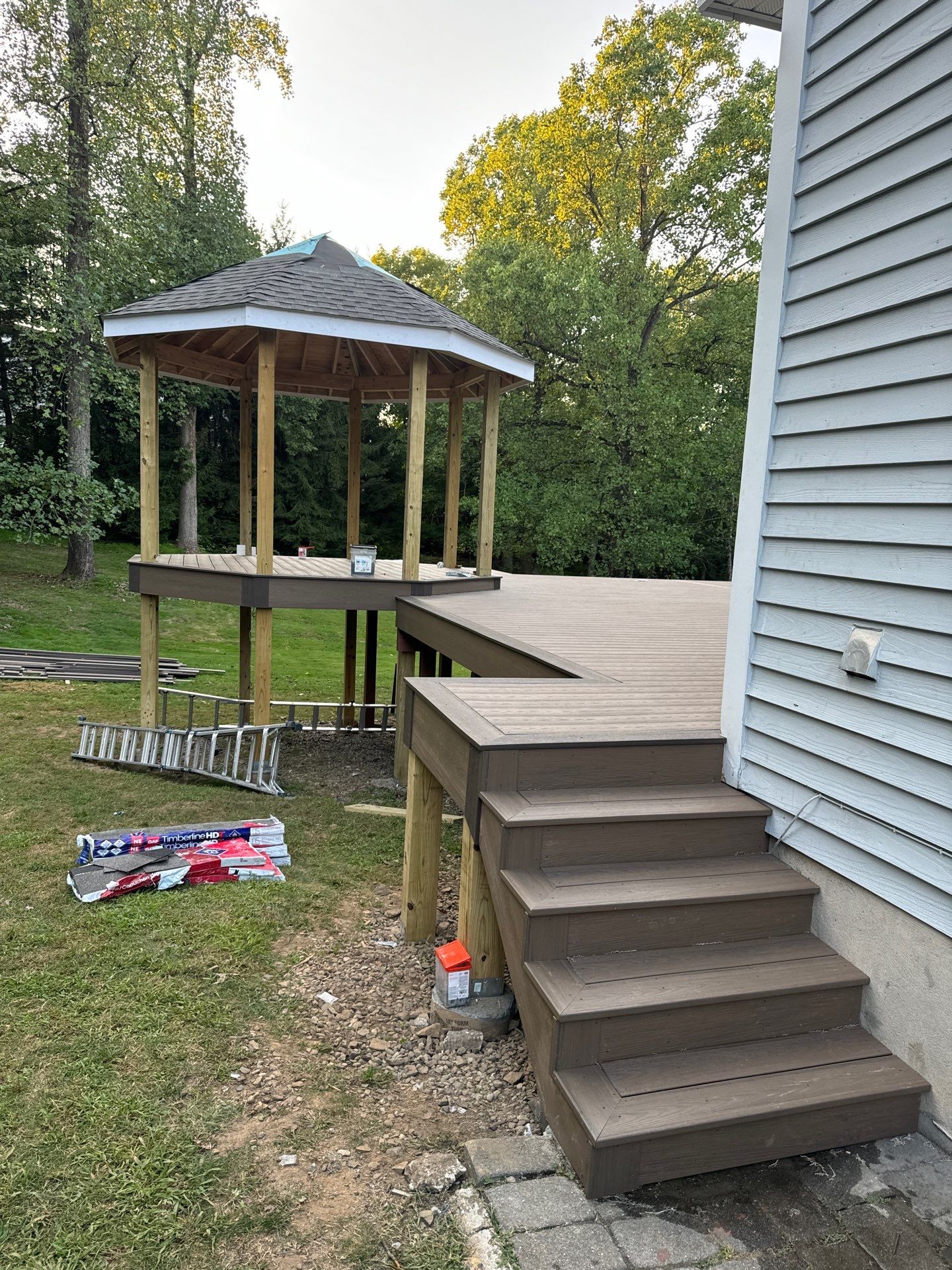 Deck Resurface with Gazebo by deck guardian