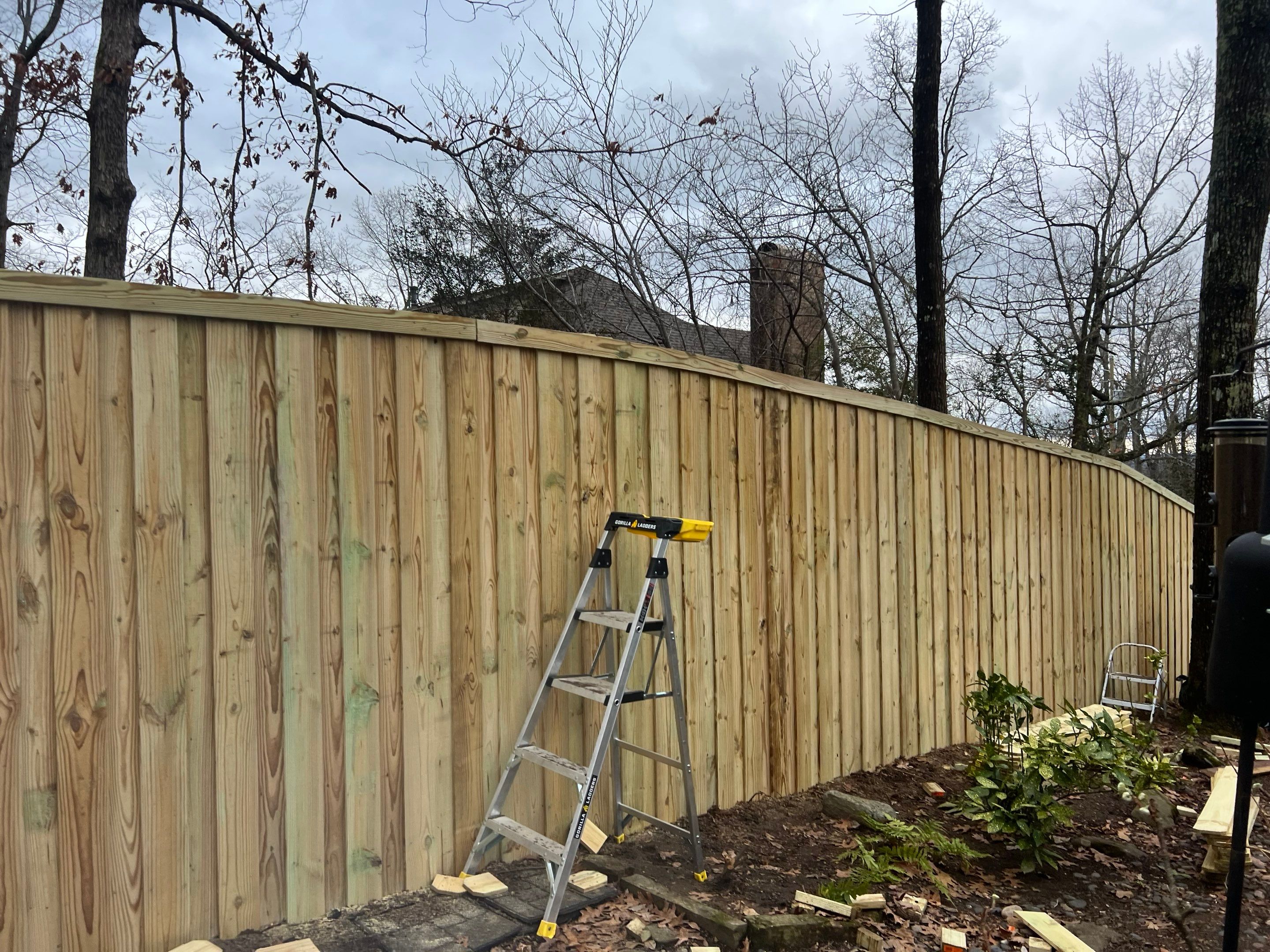 Wendover Drive - Fence by Pillar and Pine