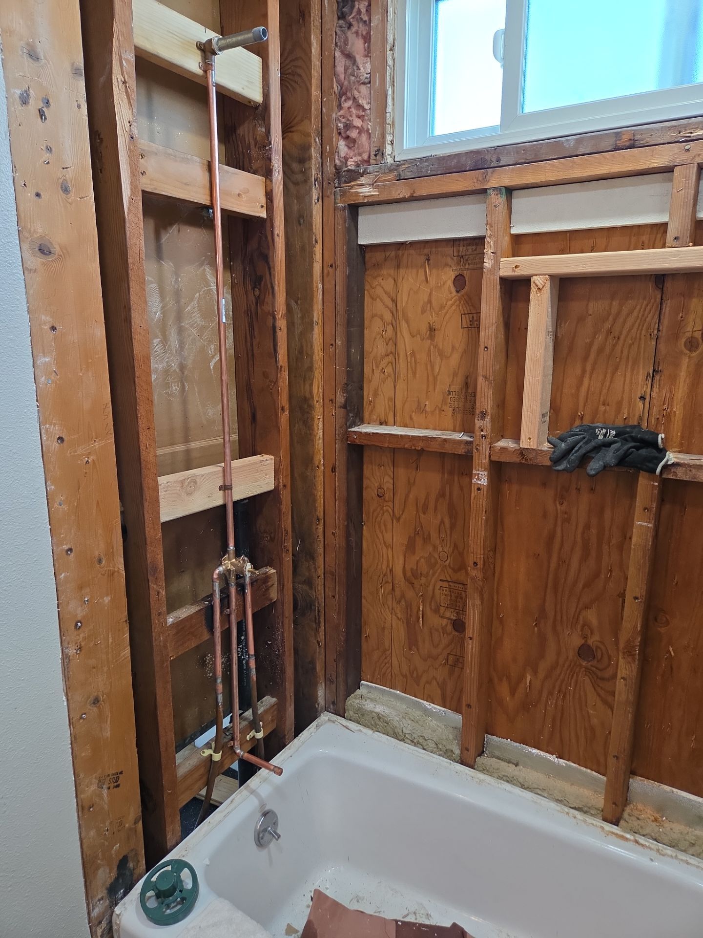 Relocation a Shower Valve by Professional Plumbing Inc 