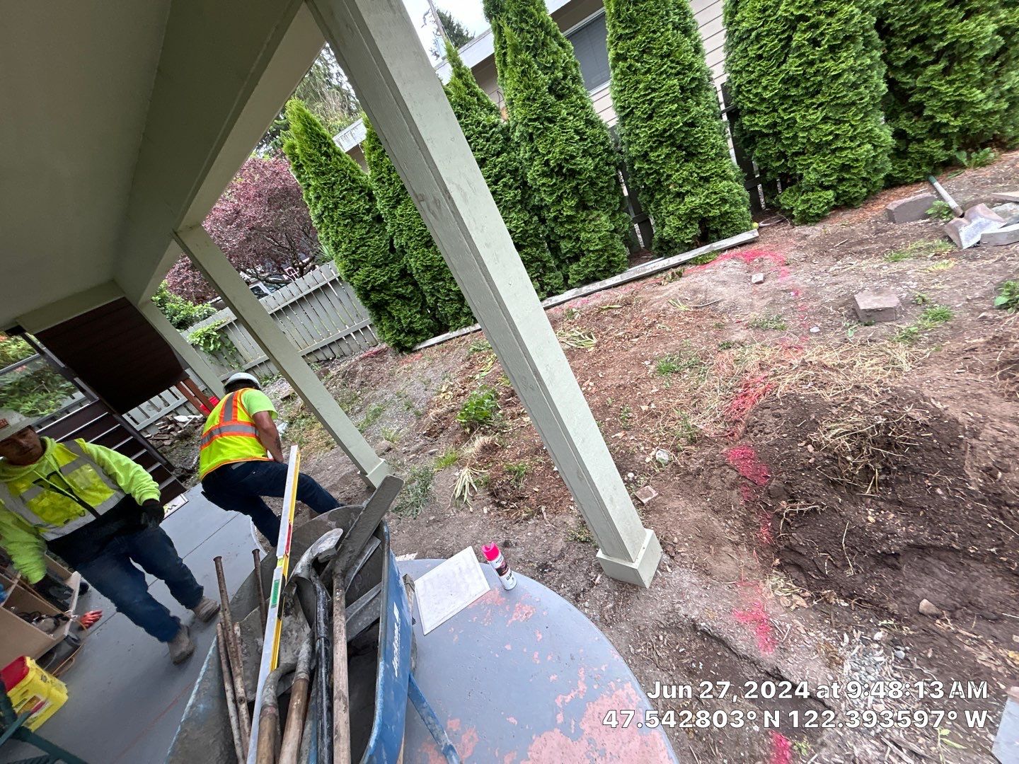 Ashley | Concrete Back Patio by Jireh Asphalt & Concrete Inc 