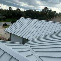 .032 Aluminum 1.5" Mechanical Seam Dove Gray by Total Roofing System The Metal Roof Experts