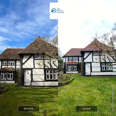 Roof Clean and Biocide Treatment using Mosmatic FSC and Biocide