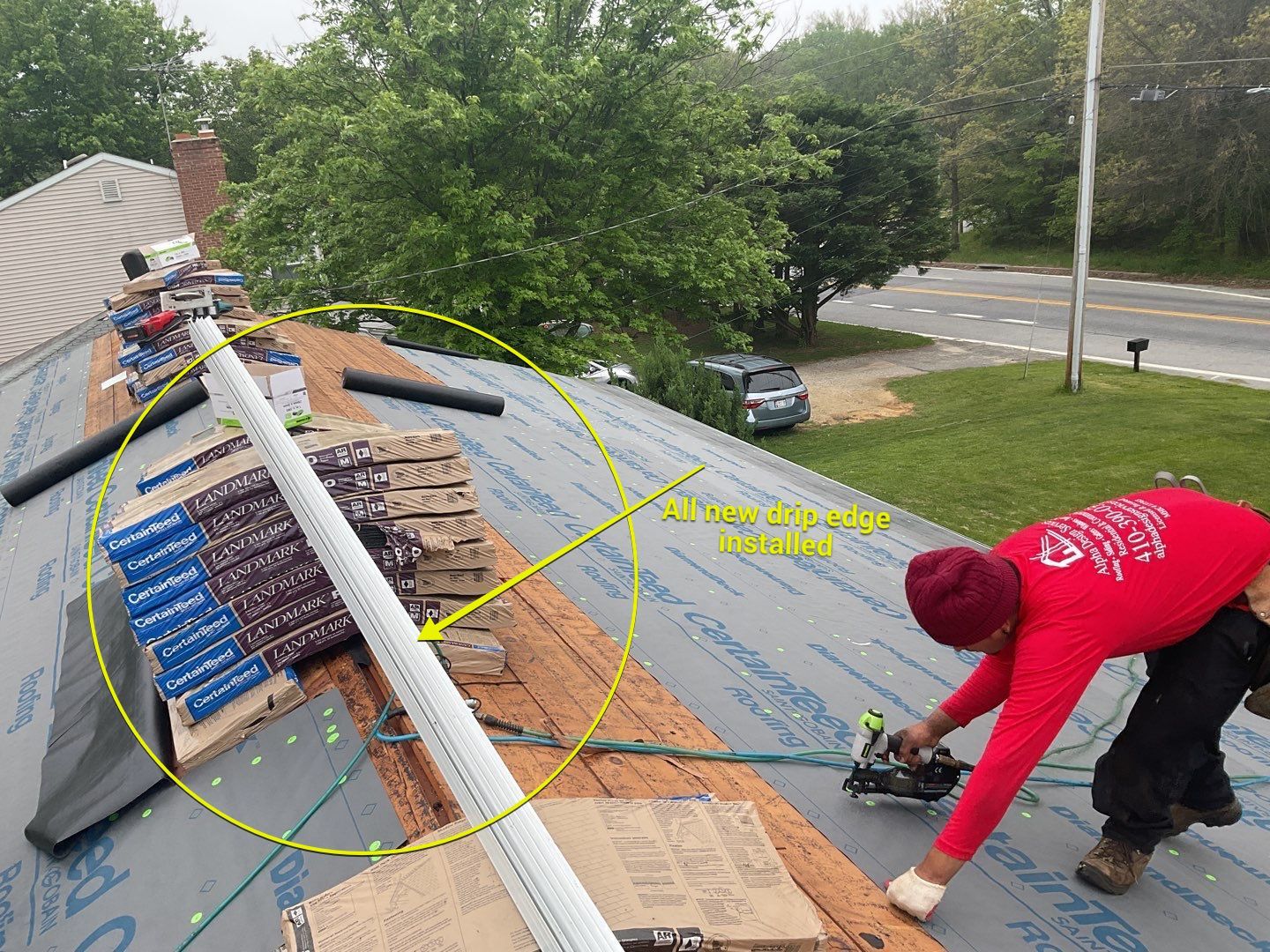Residential Roofing Installation using CertainTeed Shingles by Alpha Design Services