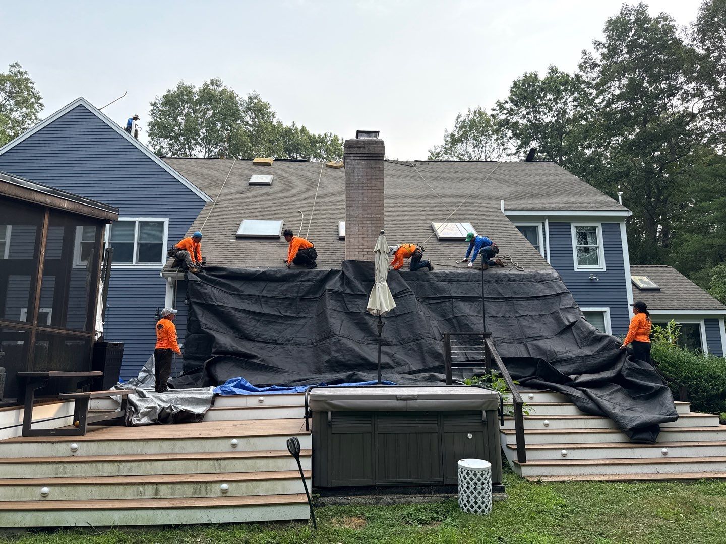 Solar-Ready Roof Replacement with GAF Pewter Gray Shingles & VELUX Skylights by Sensible Home Solutions