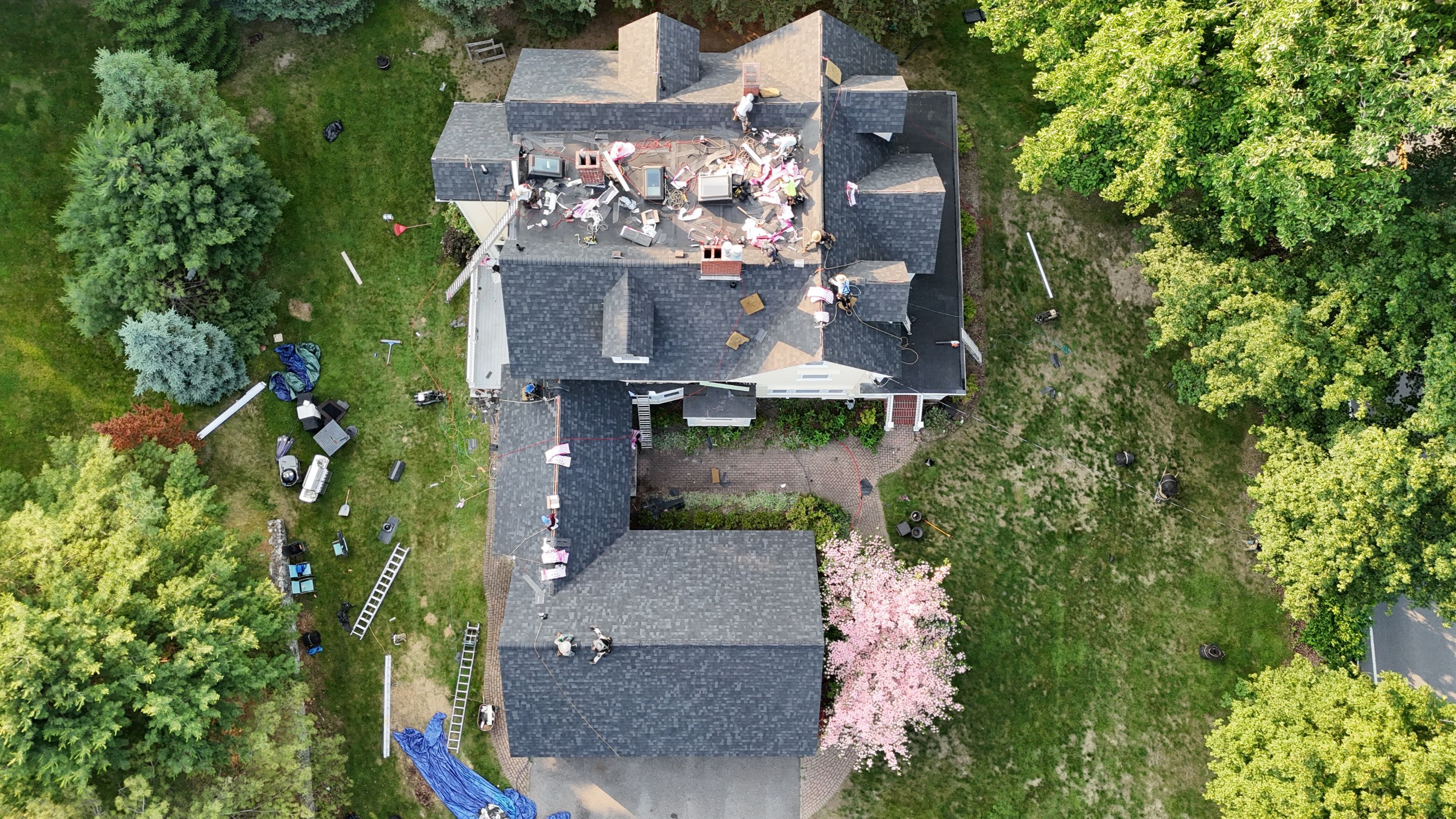Full Roof Replacement & EPDM Restoration – North Andover, MA by Mighty Dog Roofing of Greater Middlesex County