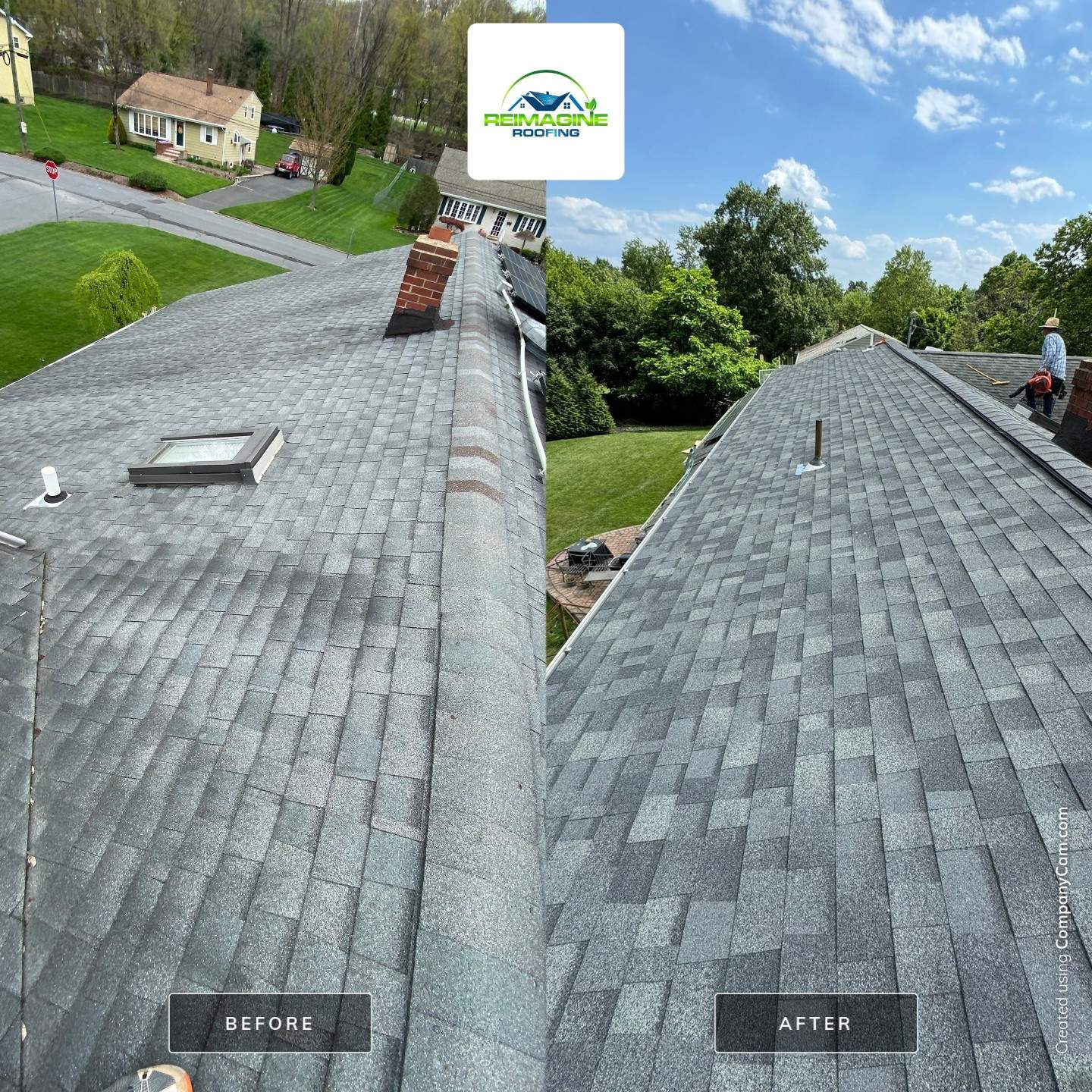 Estate Gray Shingles by Reimagine Roofing