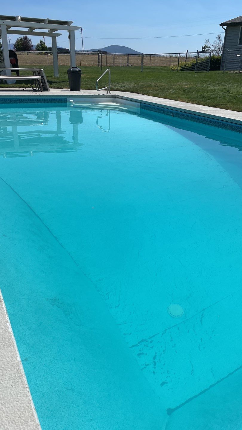 Pool Deck Transformation using Slate Stone by Croc Coatings, LLC
