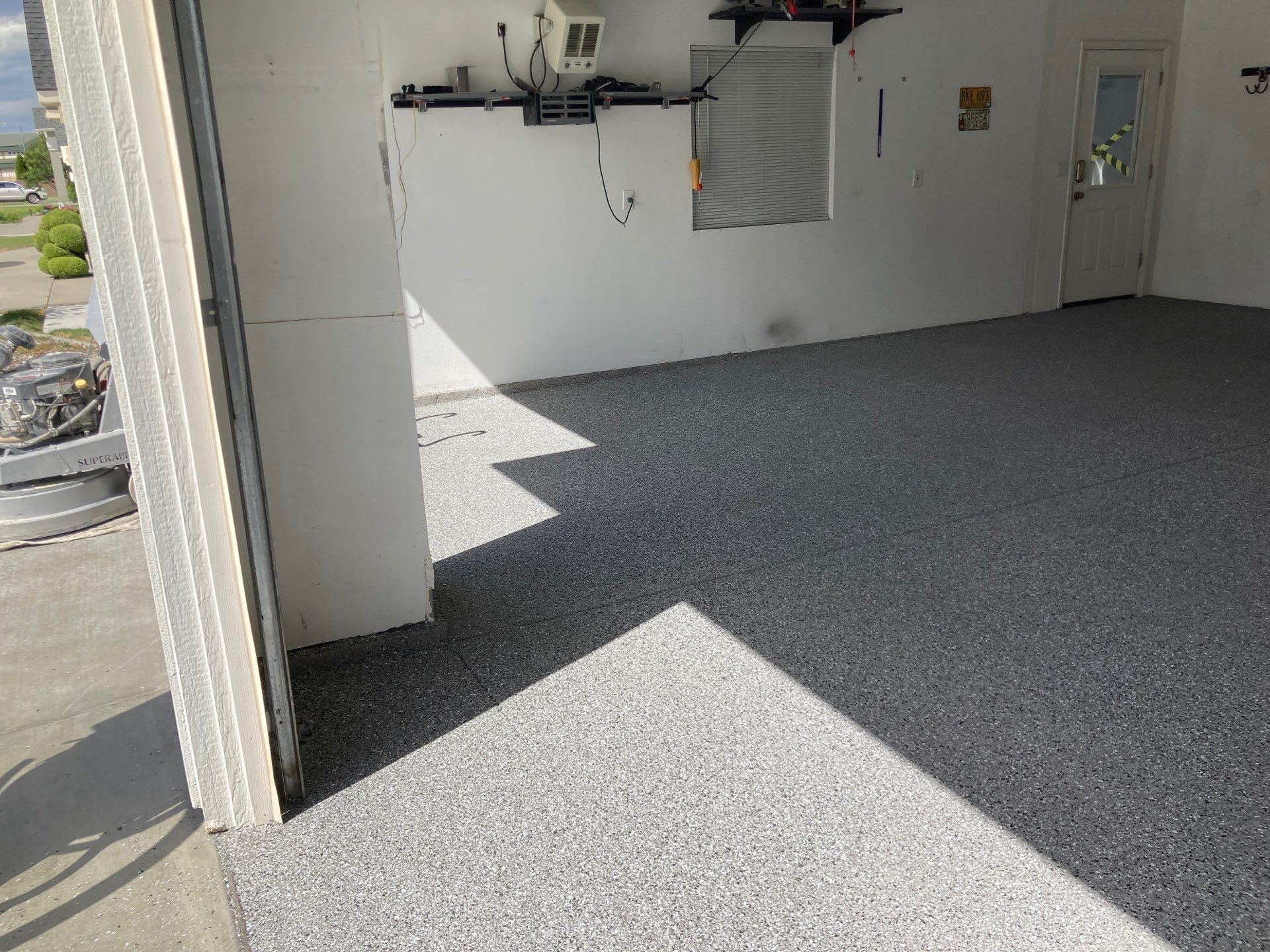 Garage Transformation using Slate Hybrid by Croc Coatings, LLC