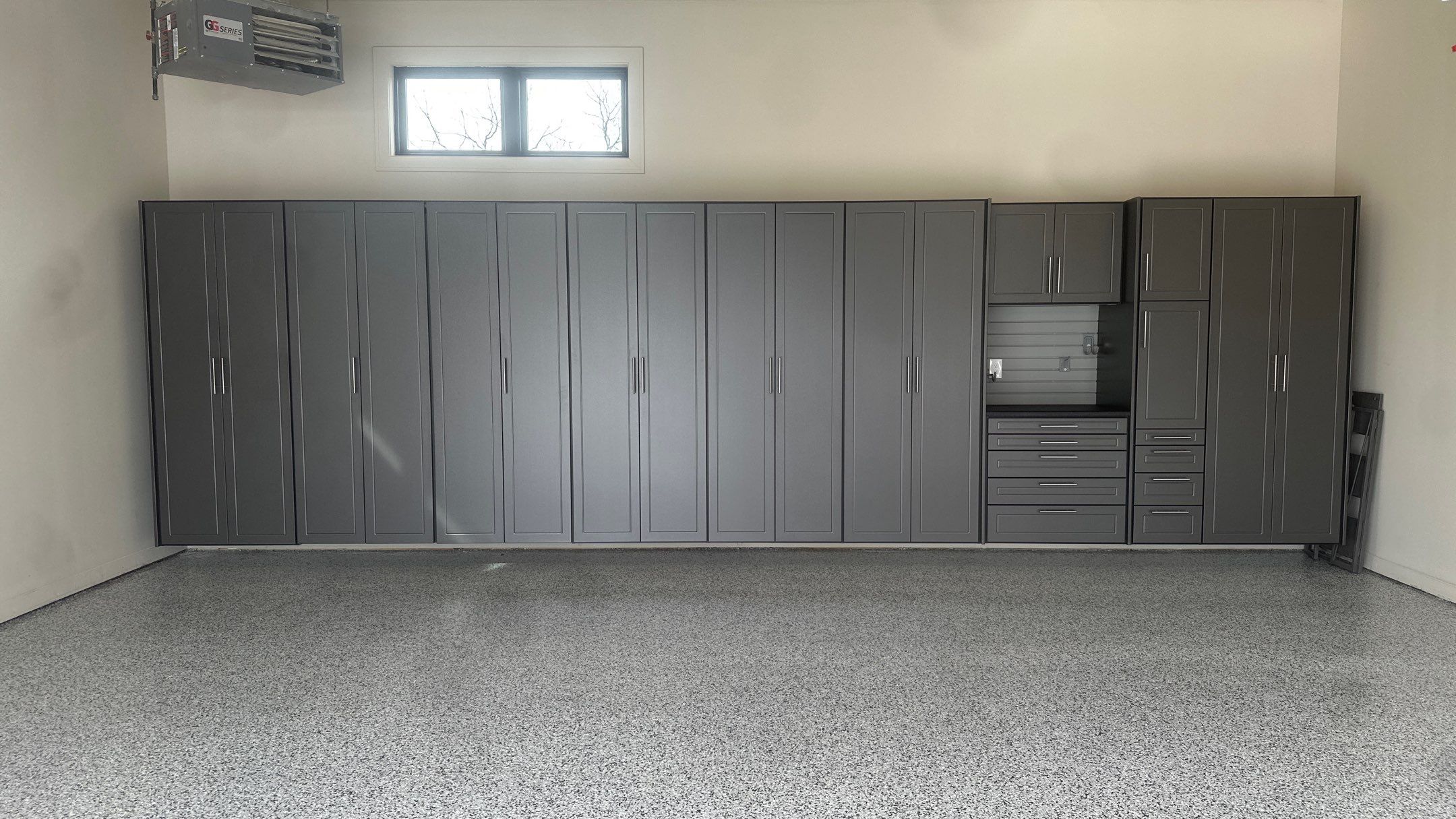Tim S. added Cabinets and a Banner Garage Floor to his garage by Banner Garage