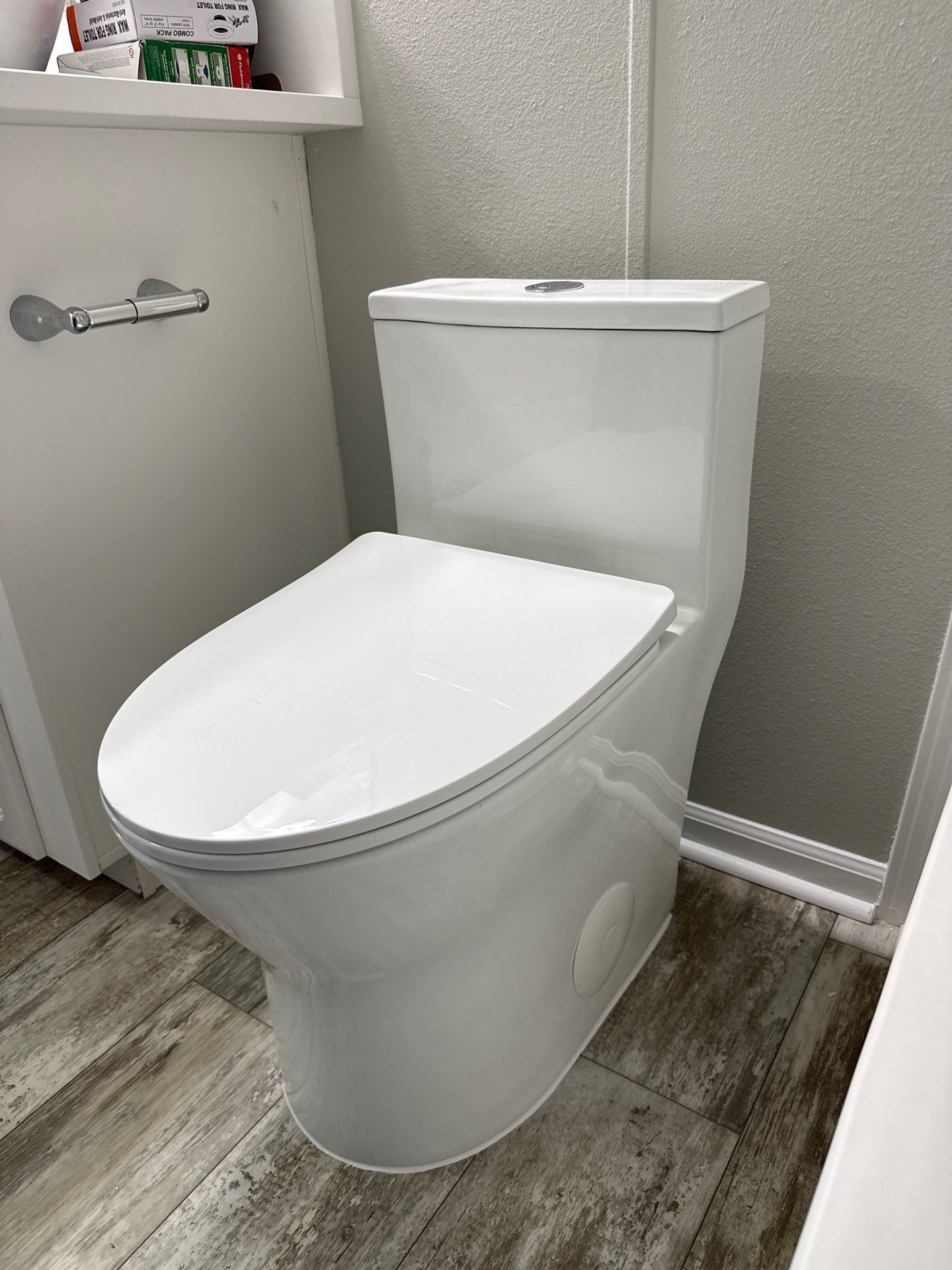 One Piece toilet install by Elite Trade Services LLC