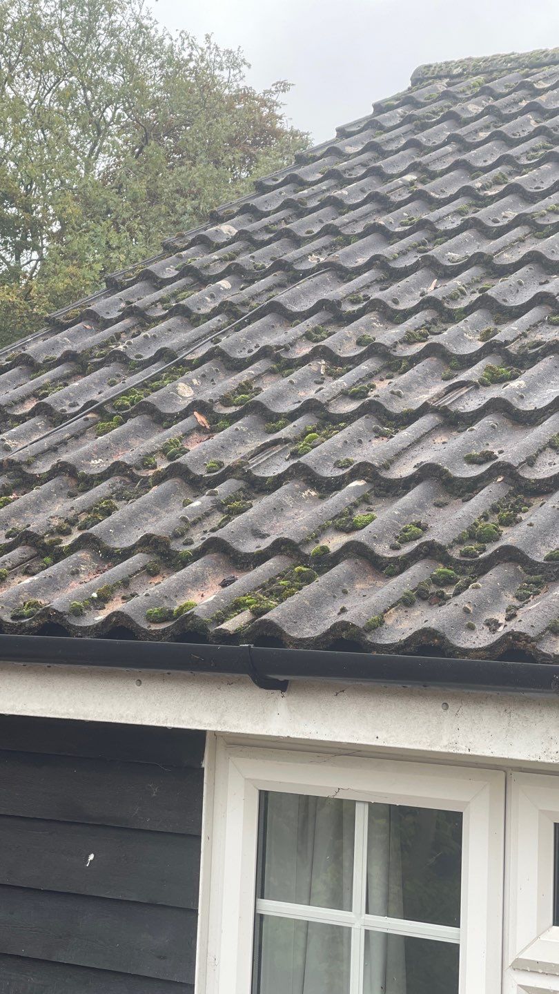 Roof Clean and Biocide Treatment using Honda 15lpm Low Pressure Washing Machine by Ges Exterior Cleaning ltd