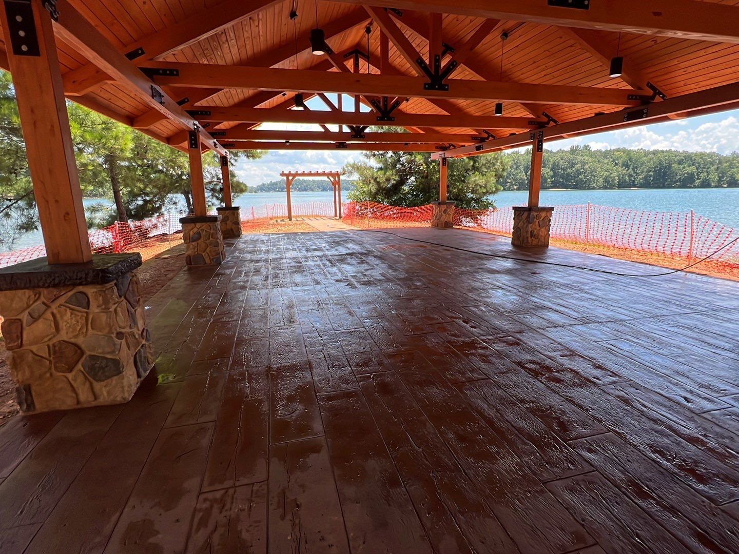 Stamped Concrete Pavilion Slab by Xtreme Concrete Services