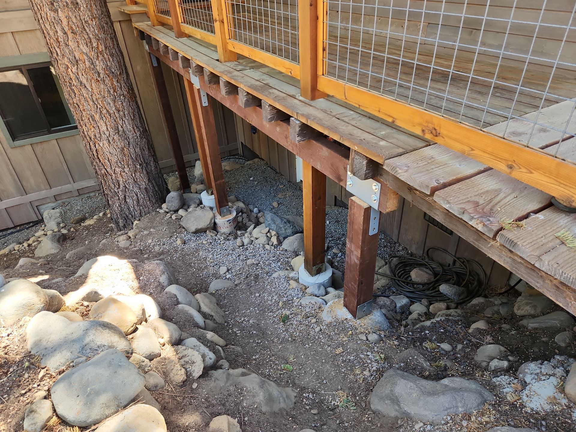 Gas Meter Shed/Walkway Remediation by The Tahoe Tradesman