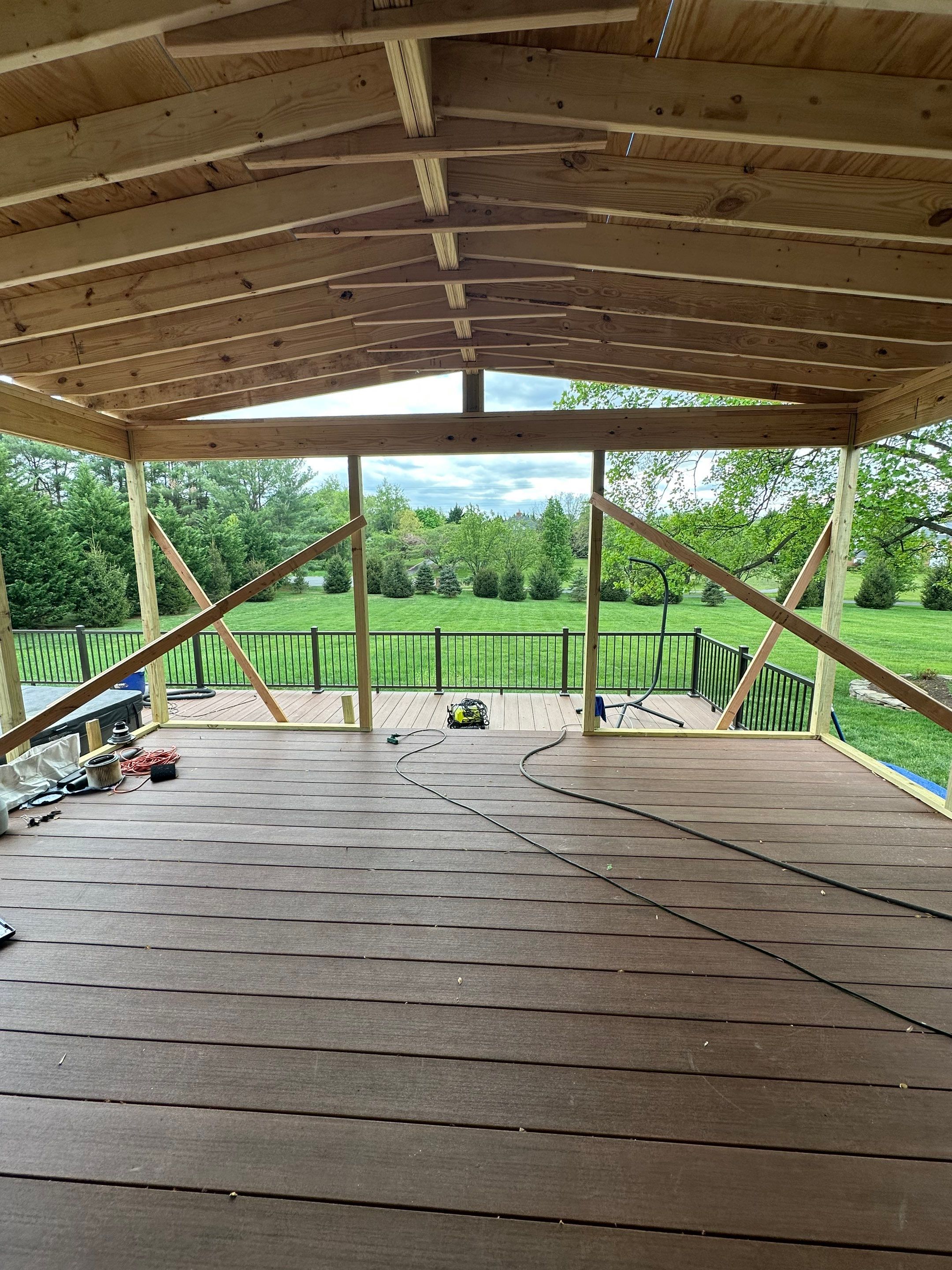Deck/Screen porch Transformation using Timbertech by The Smet Companies, LLC