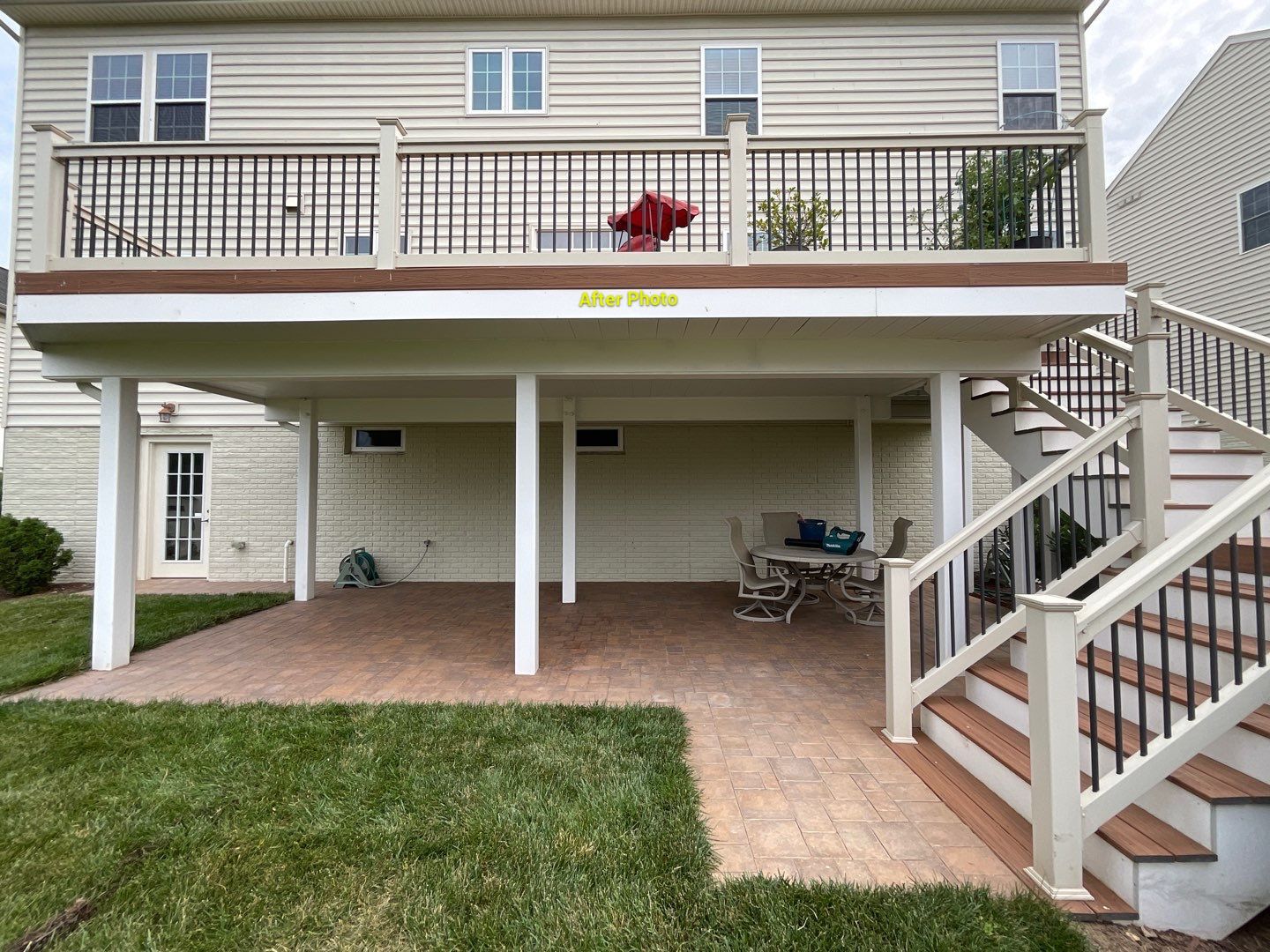 Deck Repair using Rain Drop Gutter covers by Alpha Design Services
