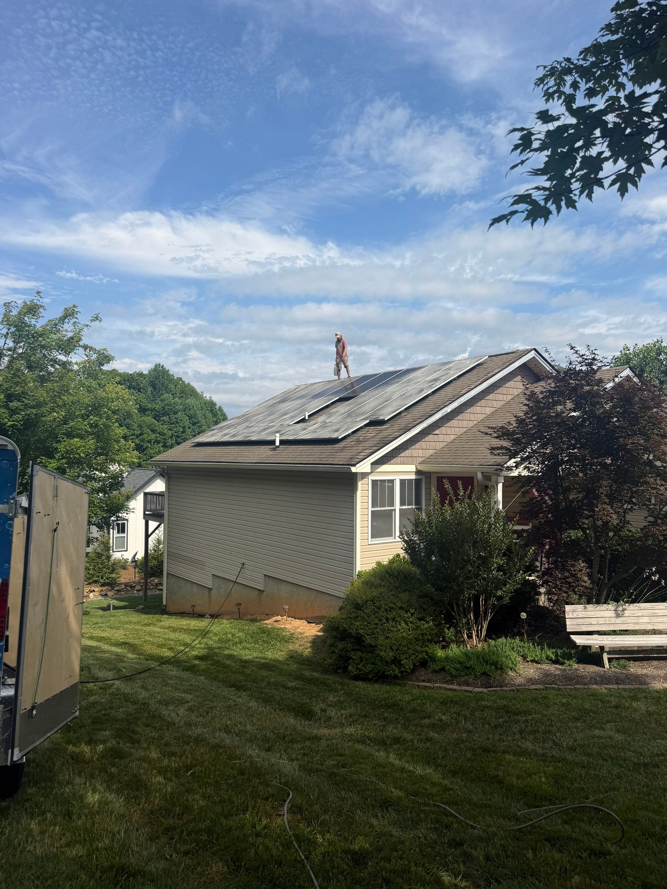 Residential Roof Rejuvenation and Solar Panel Cleaning in Etowah by Bright Home Connections