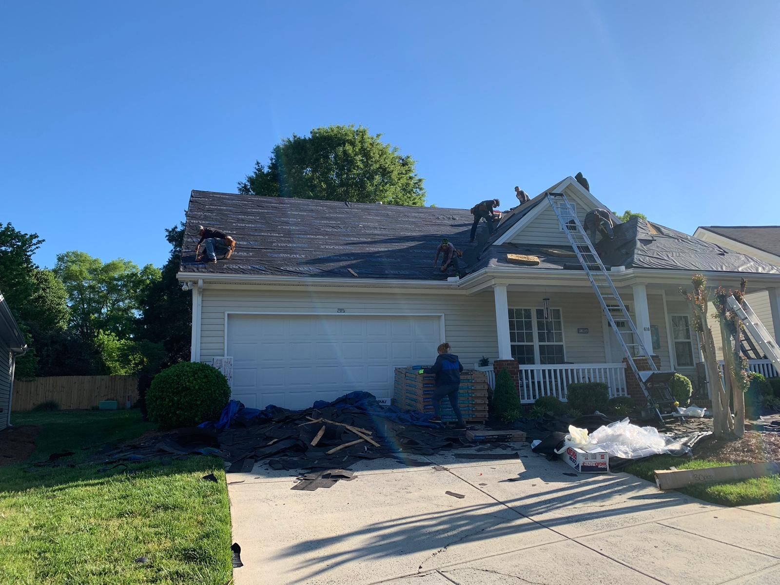 Roof replacement by wind damage by Just Brilliant Restoration JBR