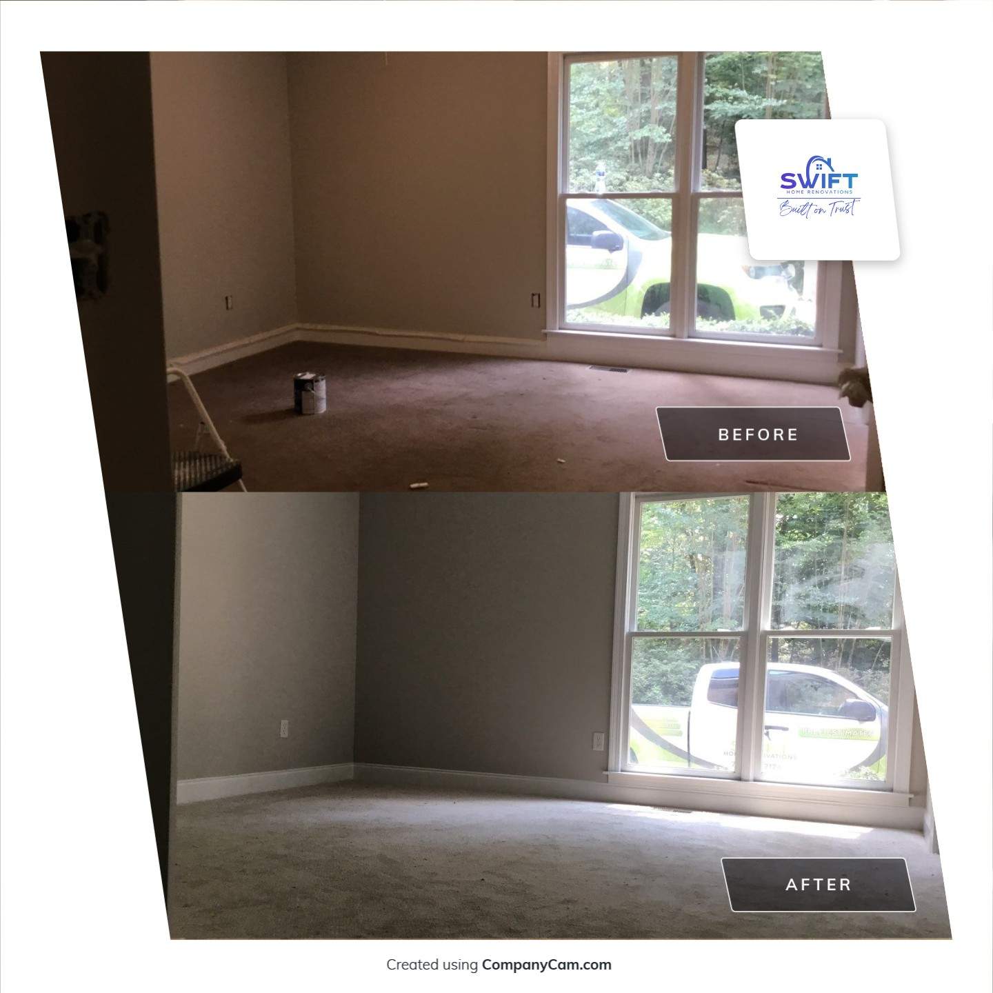 Interior Painting and Flooring Update for a Cumming Residence by Swift Home Renovations