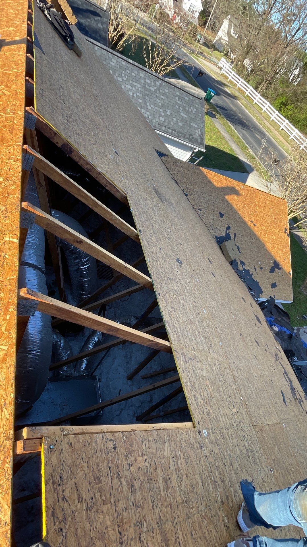 Roof replacement by hail damage by Just Brilliant Restoration JBR