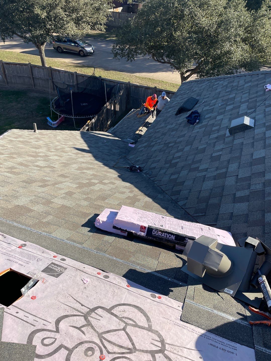 Residential Roofing Installation using Owen's Corning Duration (Lifetime) Shingles by Roof Repair Company