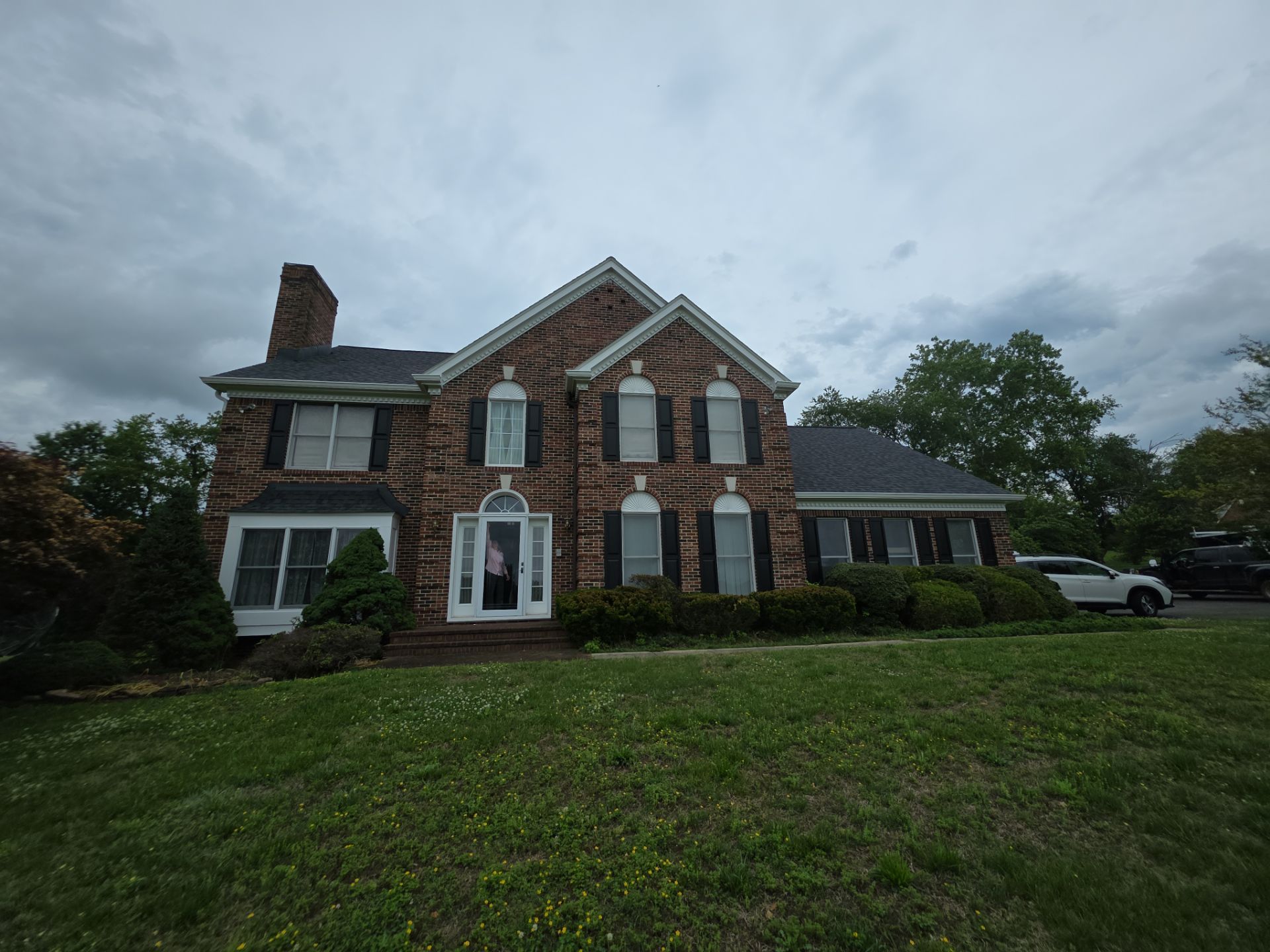 Vinyl Window Replacement for Two-Story Brick Home in Upper Marlboro by Window Depot of Annapolis