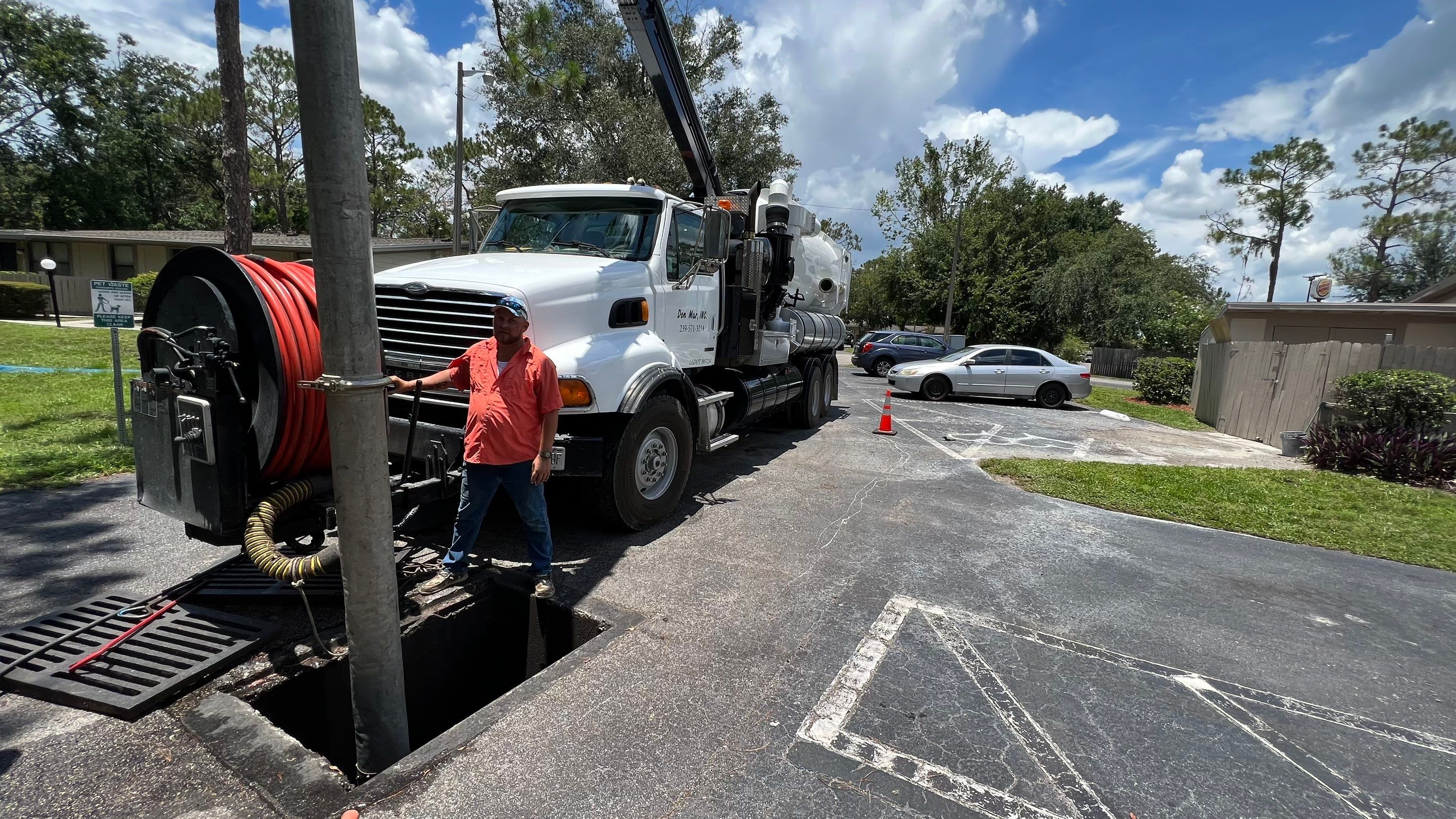 Apartment Complex Storm Water System Cleaning and Maintenance by APS Power & Water