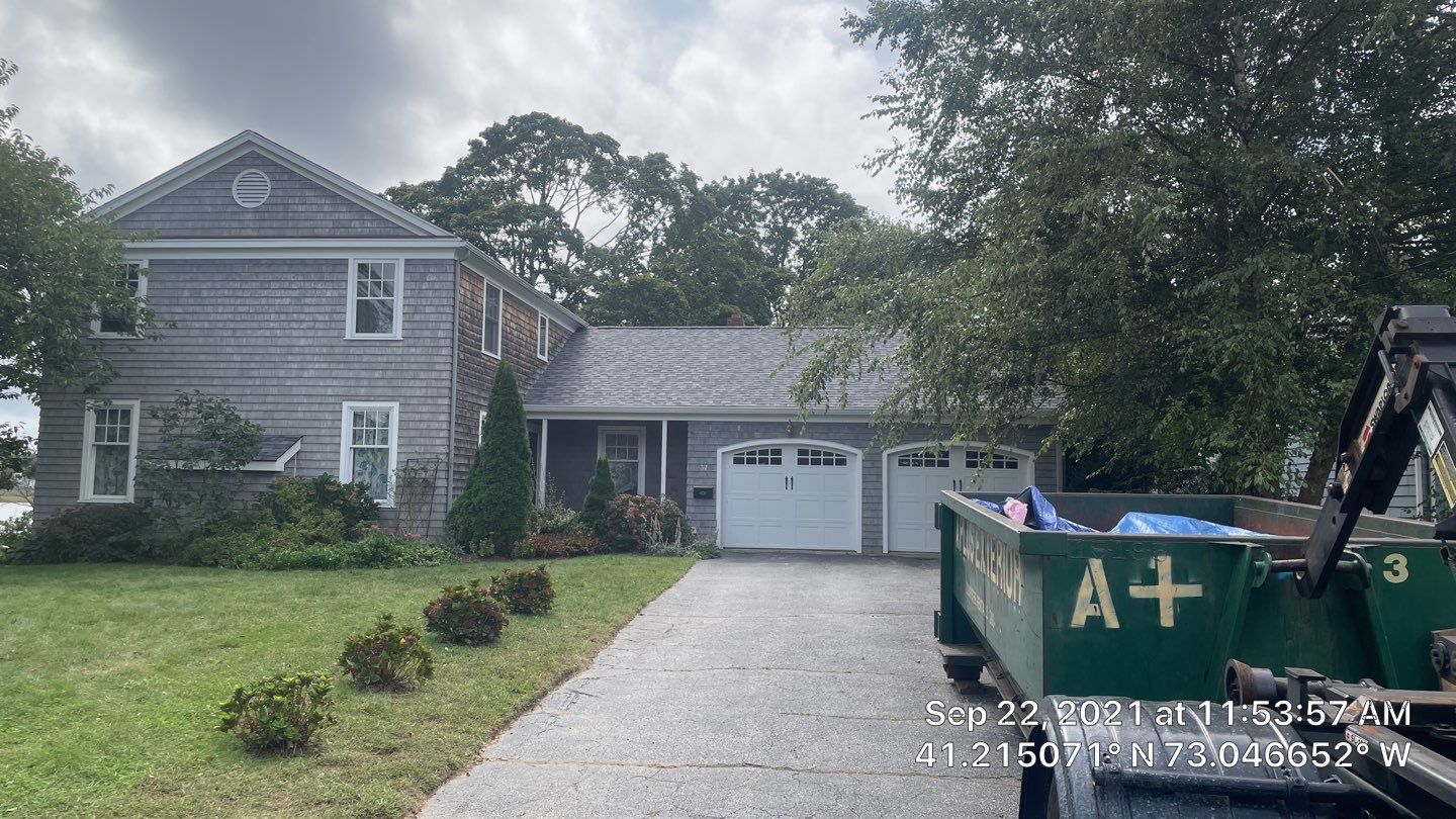 Residential Roofing Installation using Owens Corning Duration Slatestone Gray by A Plus Exterior
